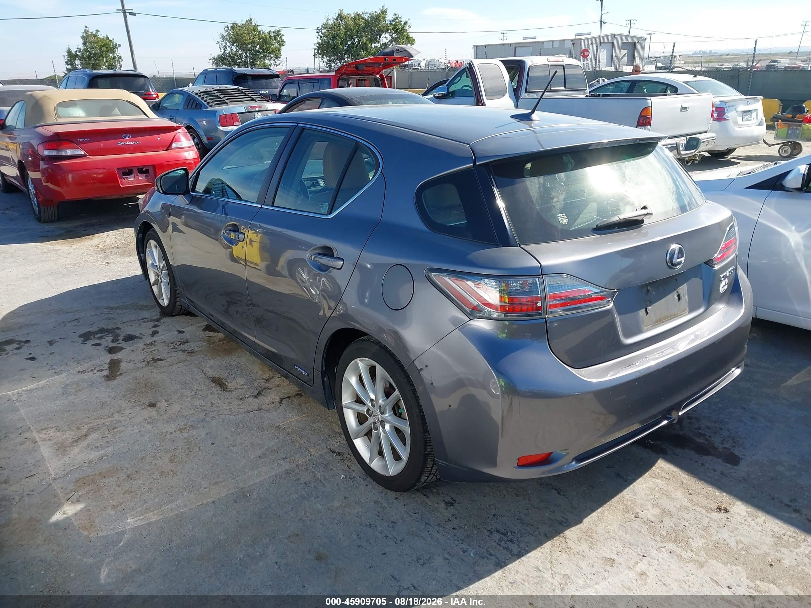 2013 Lexus Ct 200h   Gray vin: JTHKD5BH5D2133276