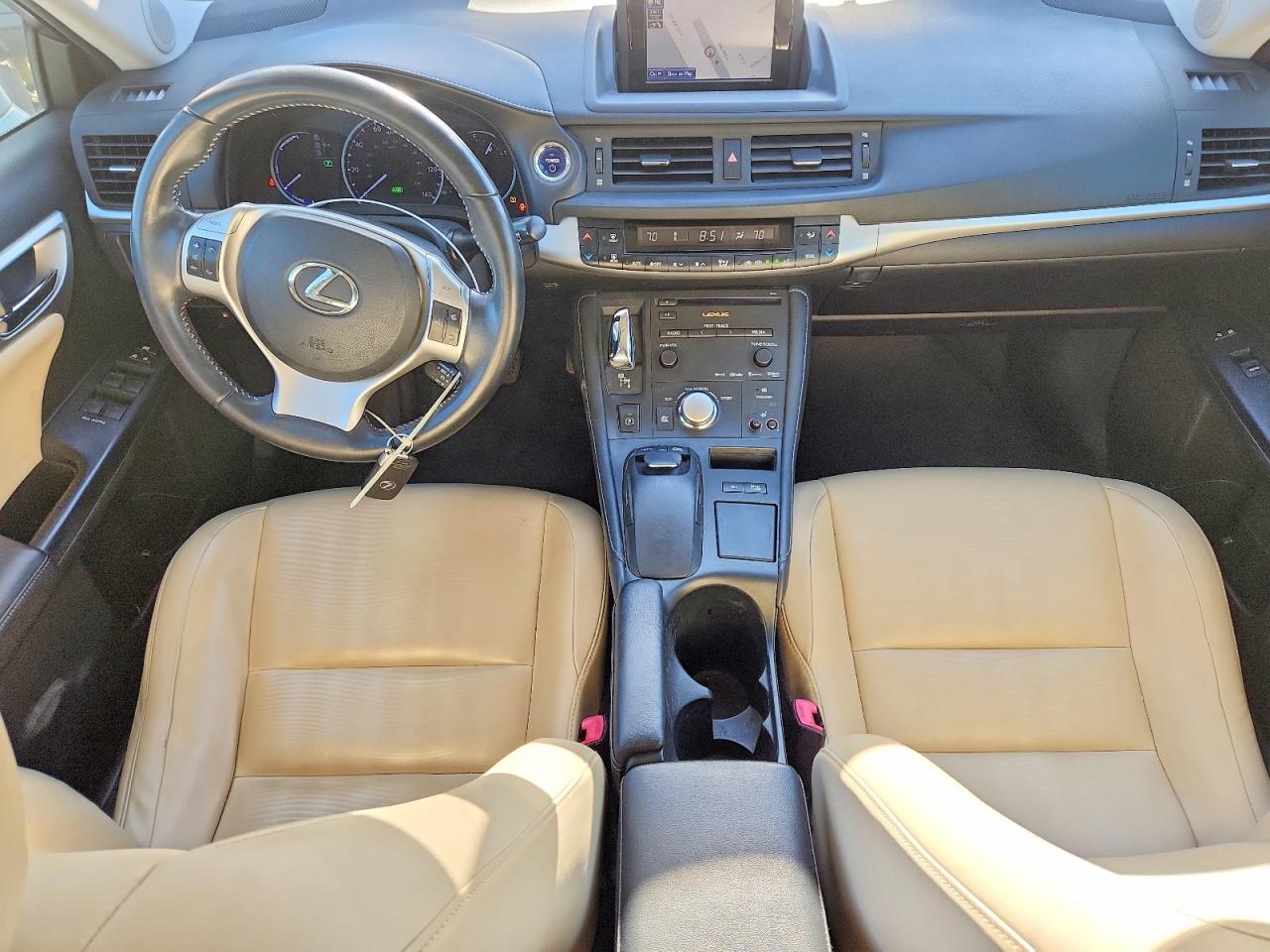 2013 Lexus Ct 200 White vin: JTHKD5BH5D2134931