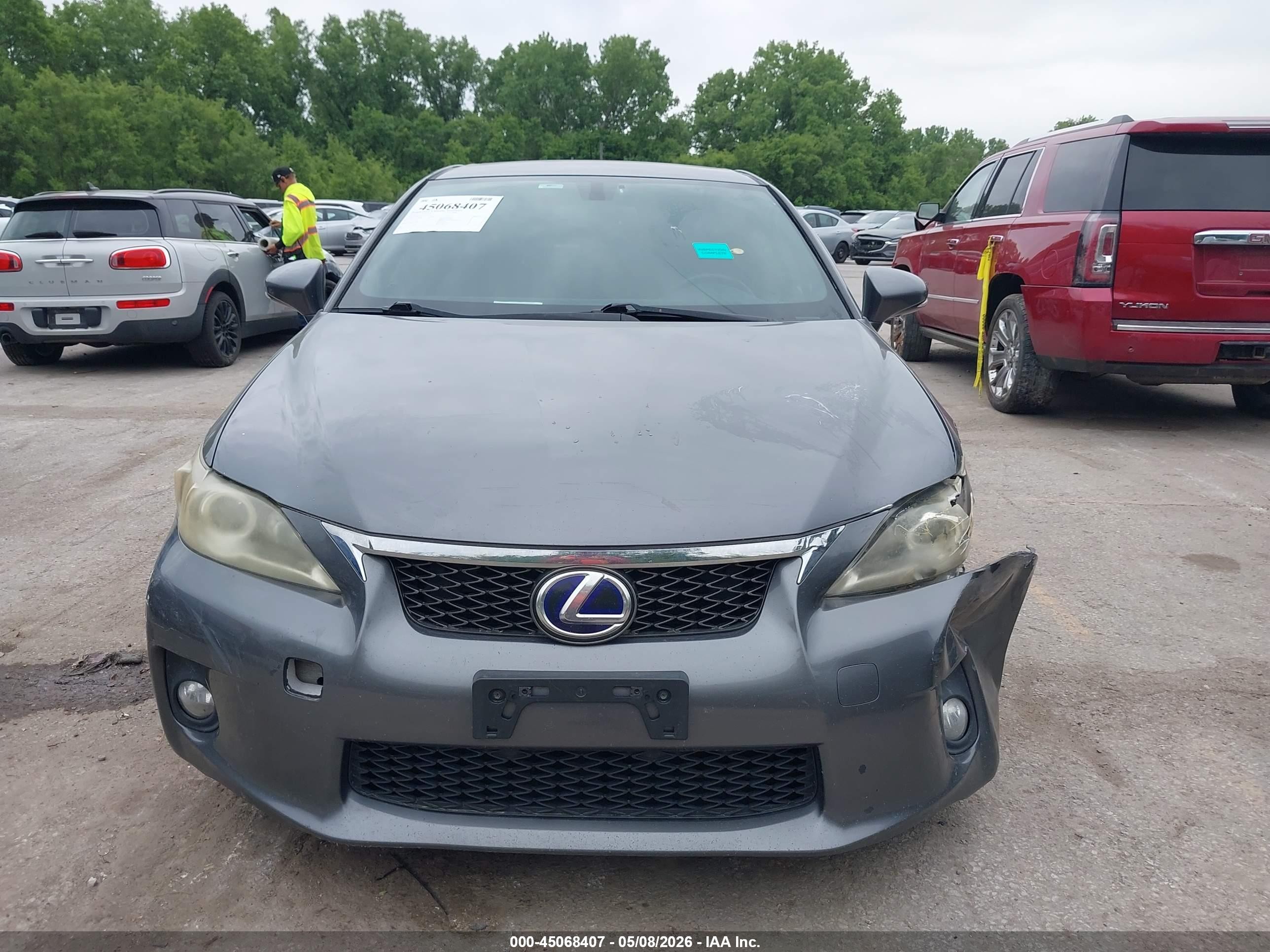 2013 Lexus Ct 200h   Gray vin: JTHKD5BH5D2141569