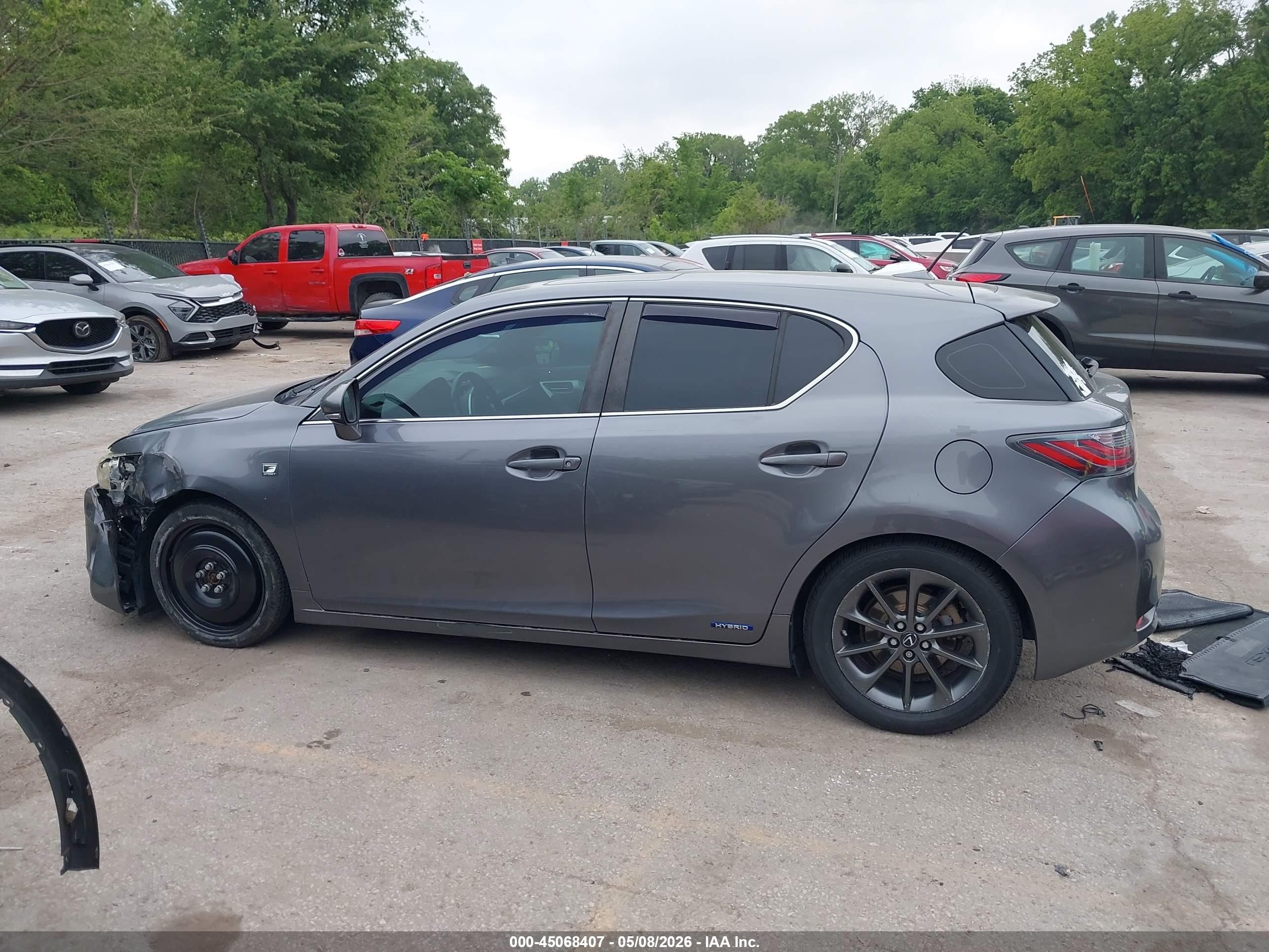 2013 Lexus Ct 200h   Gray vin: JTHKD5BH5D2141569
