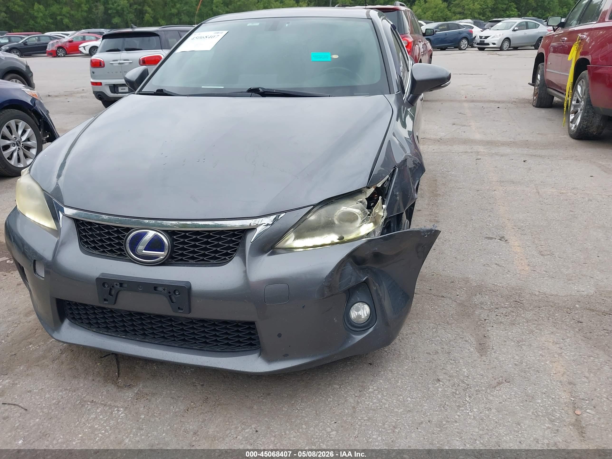 2013 Lexus Ct 200h   Gray vin: JTHKD5BH5D2141569