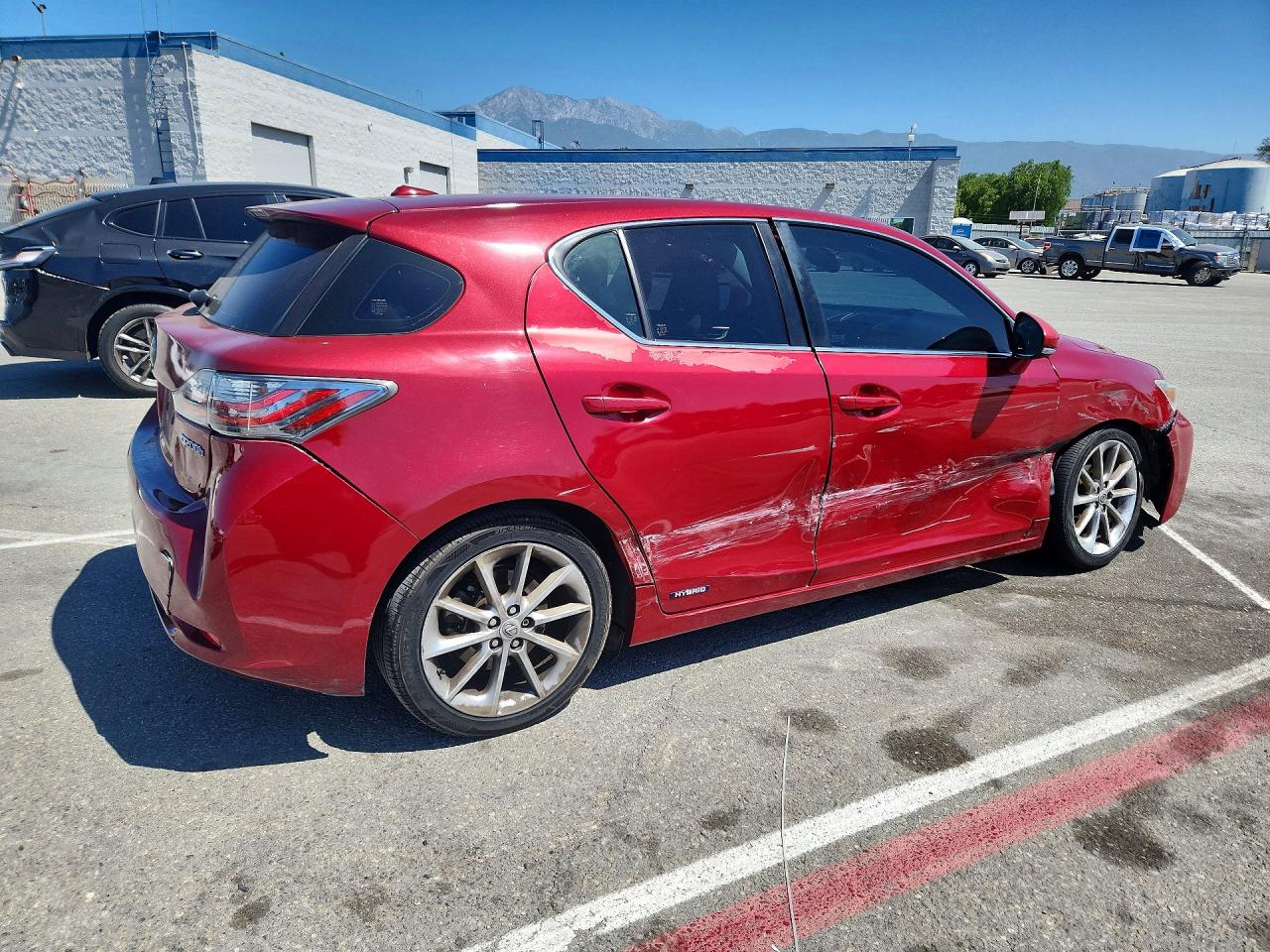2013 Lexus Ct Красный vin: JTHKD5BH5D2147436
