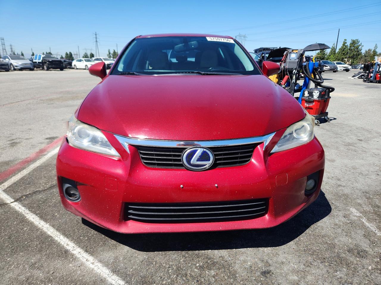 2013 Lexus Ct Красный vin: JTHKD5BH5D2147436