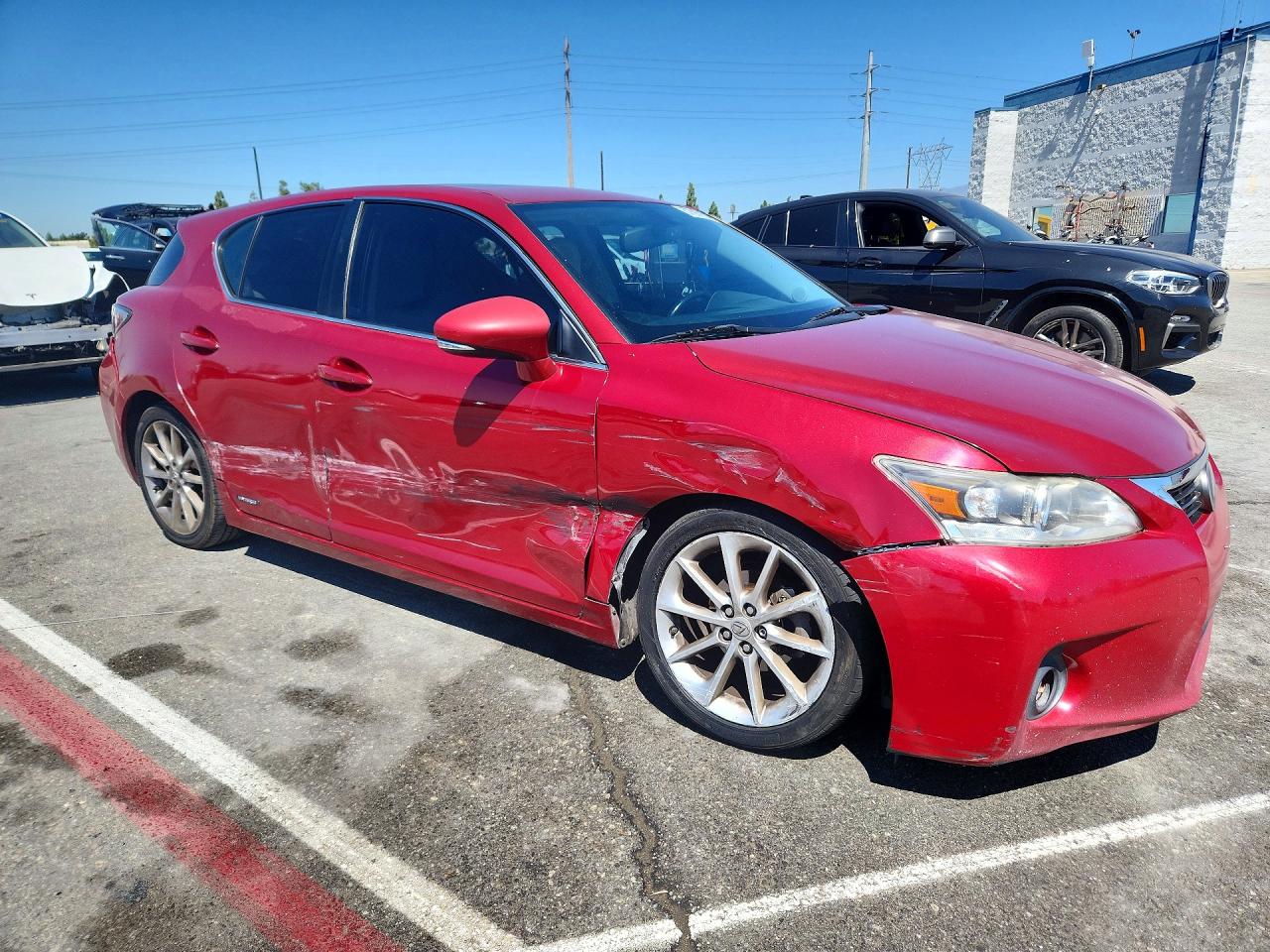 2013 Lexus Ct Красный vin: JTHKD5BH5D2147436