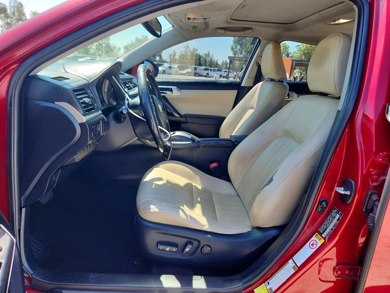 2013 Lexus Ct Красный vin: JTHKD5BH5D2147436