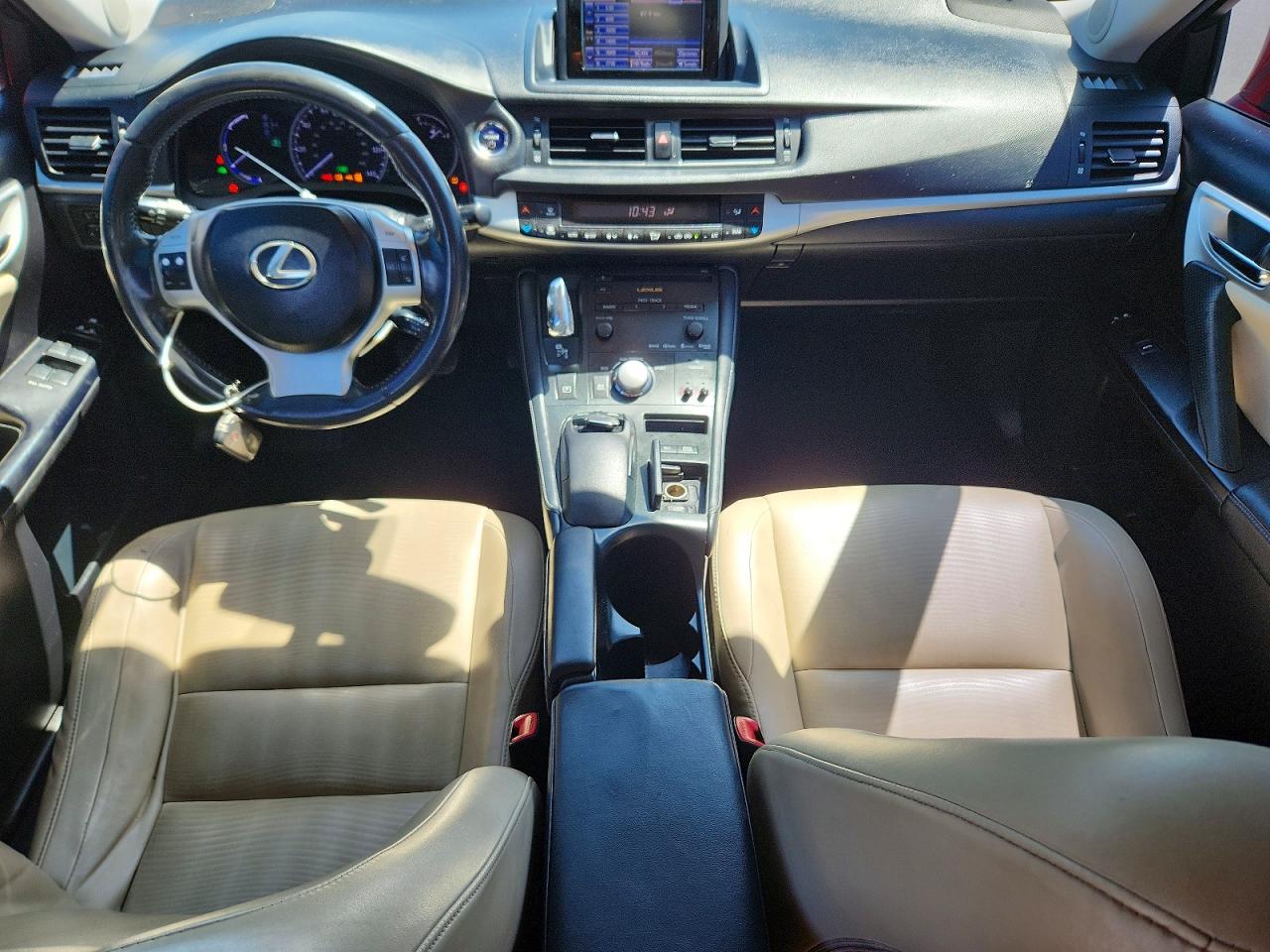 2013 Lexus Ct Красный vin: JTHKD5BH5D2147436