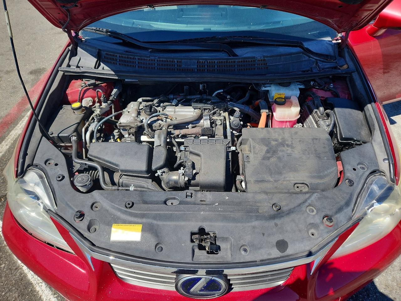 2013 Lexus Ct Красный vin: JTHKD5BH5D2147436