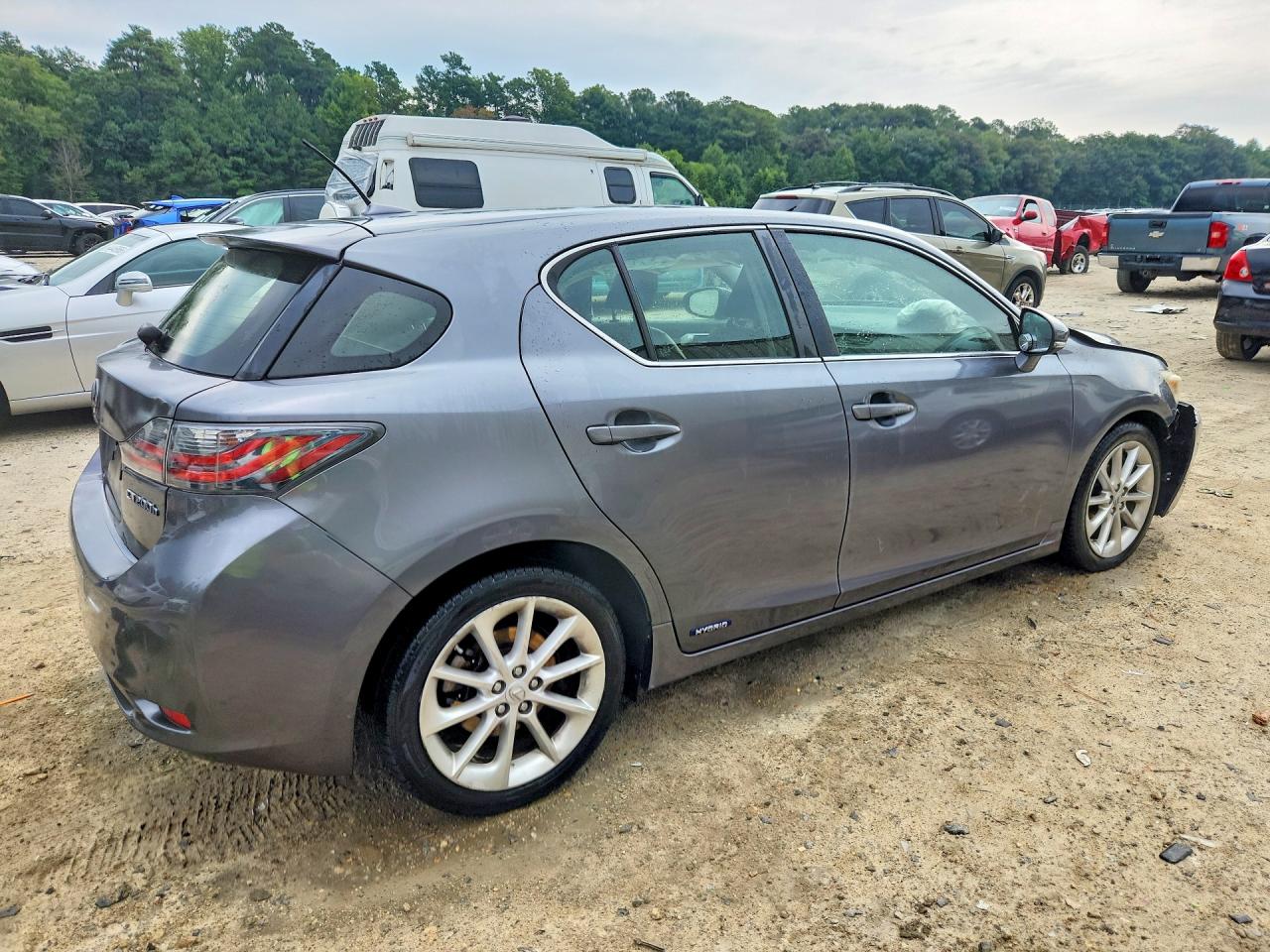 2013 Lexus Ct 200 Gray vin: JTHKD5BH5D2159327