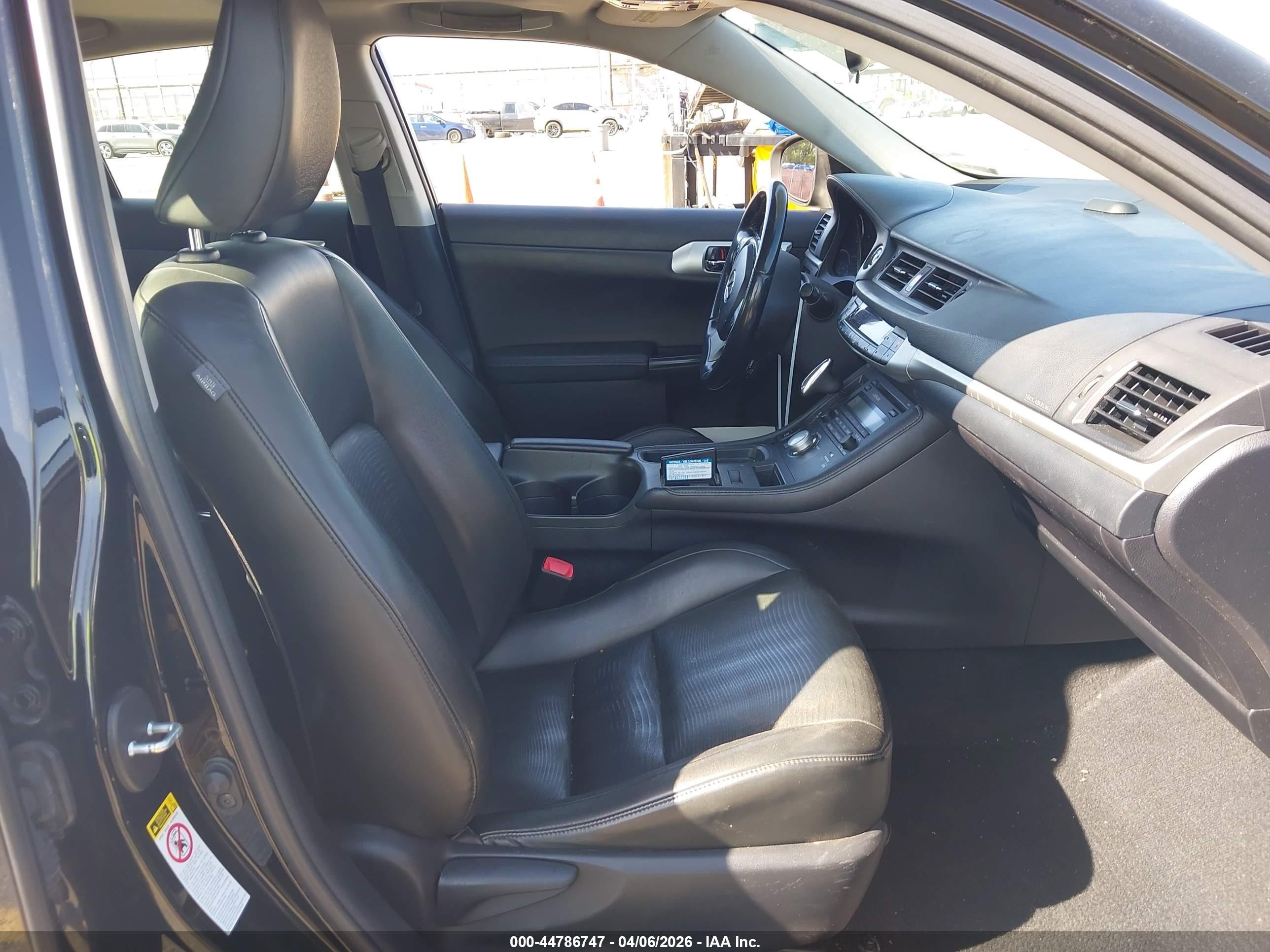 2013 Lexus Ct 200h   Black vin: JTHKD5BH5D2172496