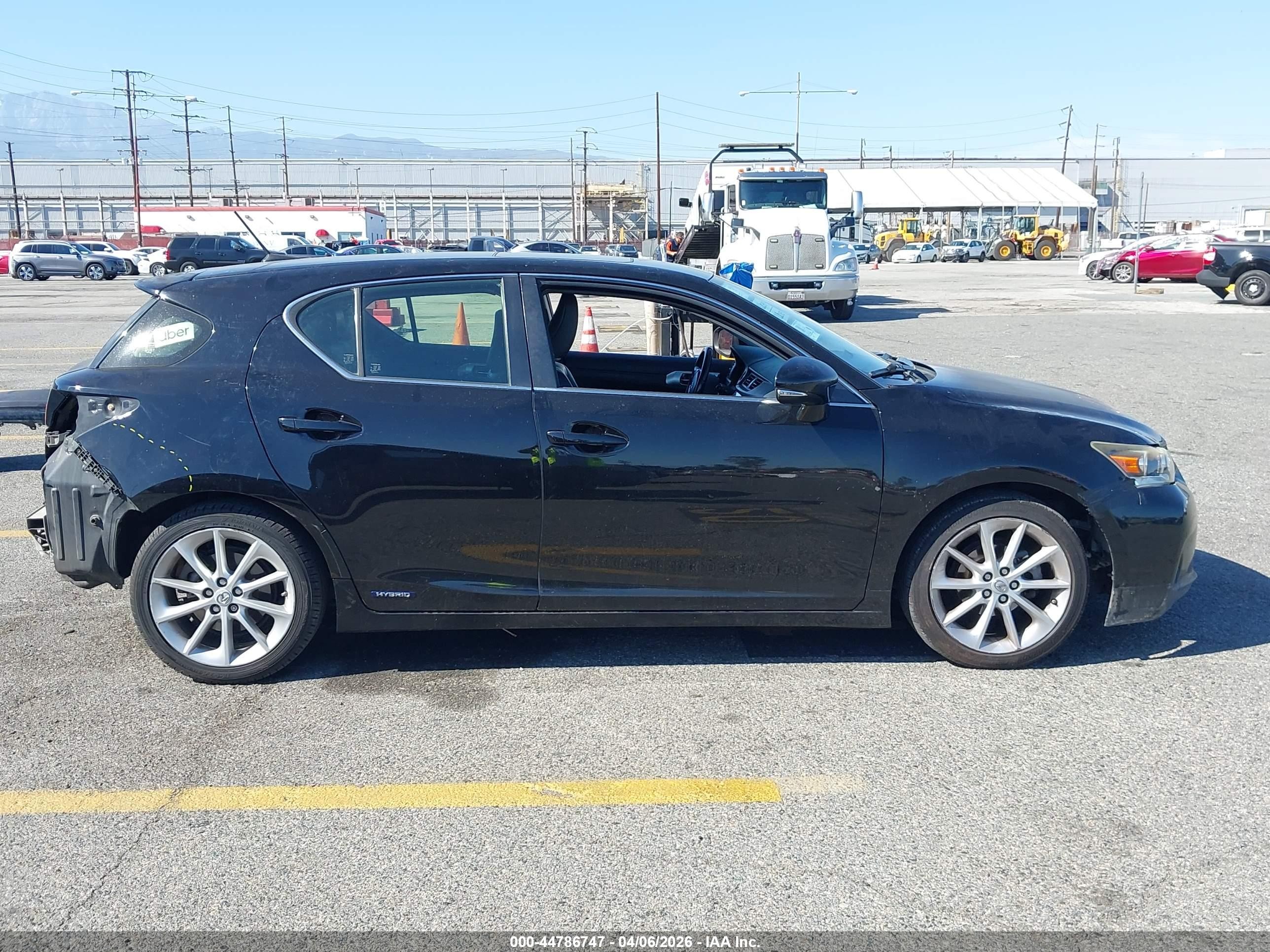 2013 Lexus Ct 200h   Black vin: JTHKD5BH5D2172496