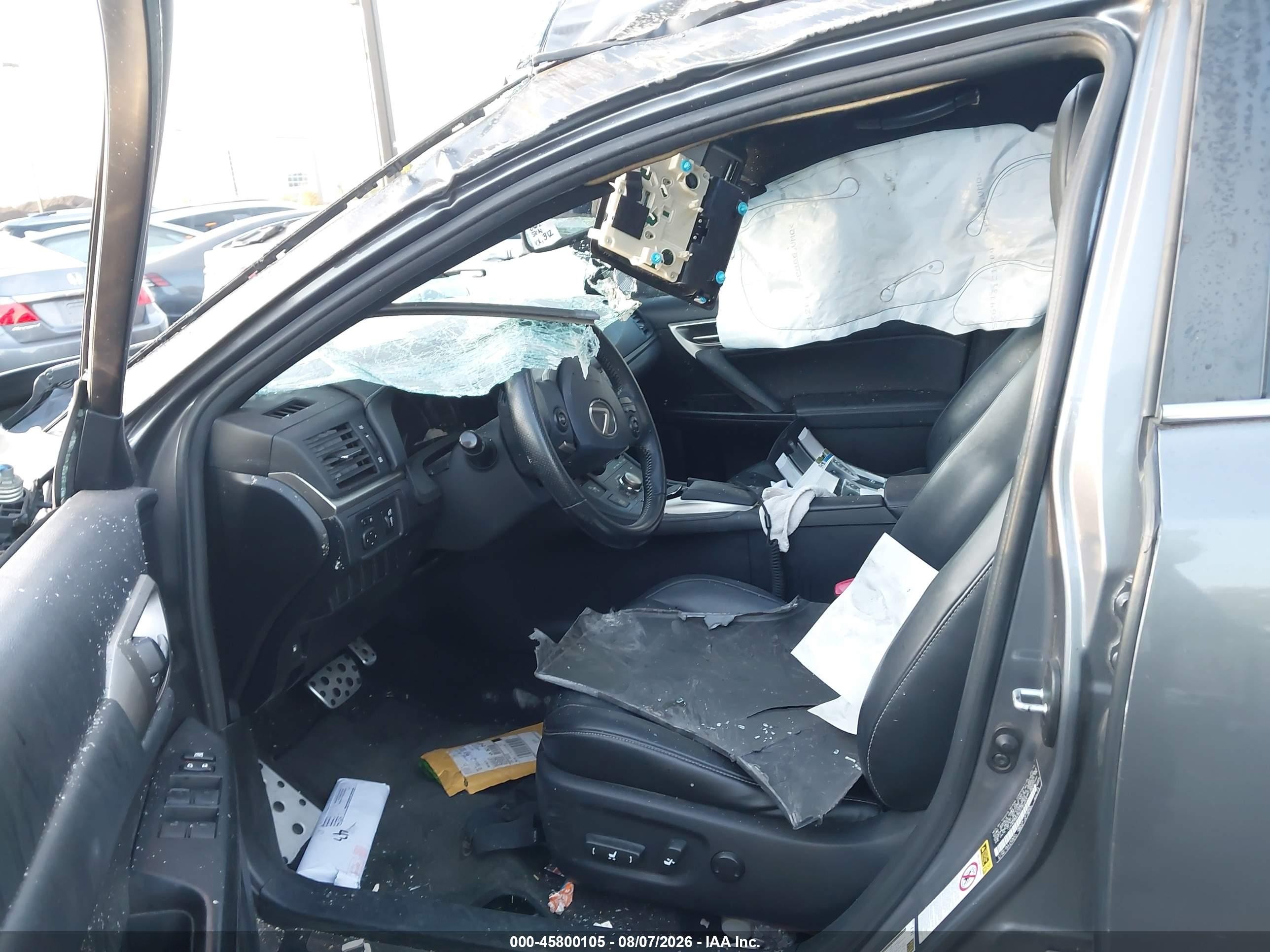 2014 Lexus Ct 200h Gray vin: JTHKD5BH5E2183564