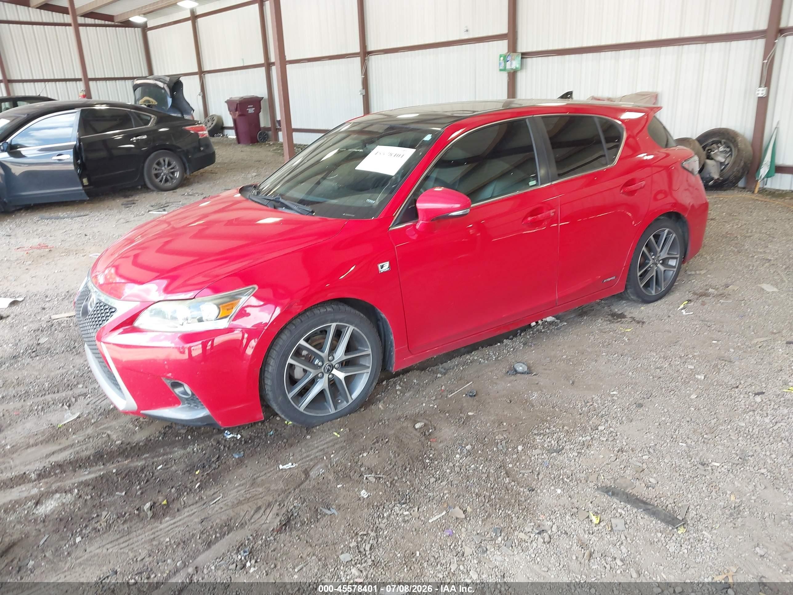 2014 Lexus Ct 200h   Red vin: JTHKD5BH5E2193222