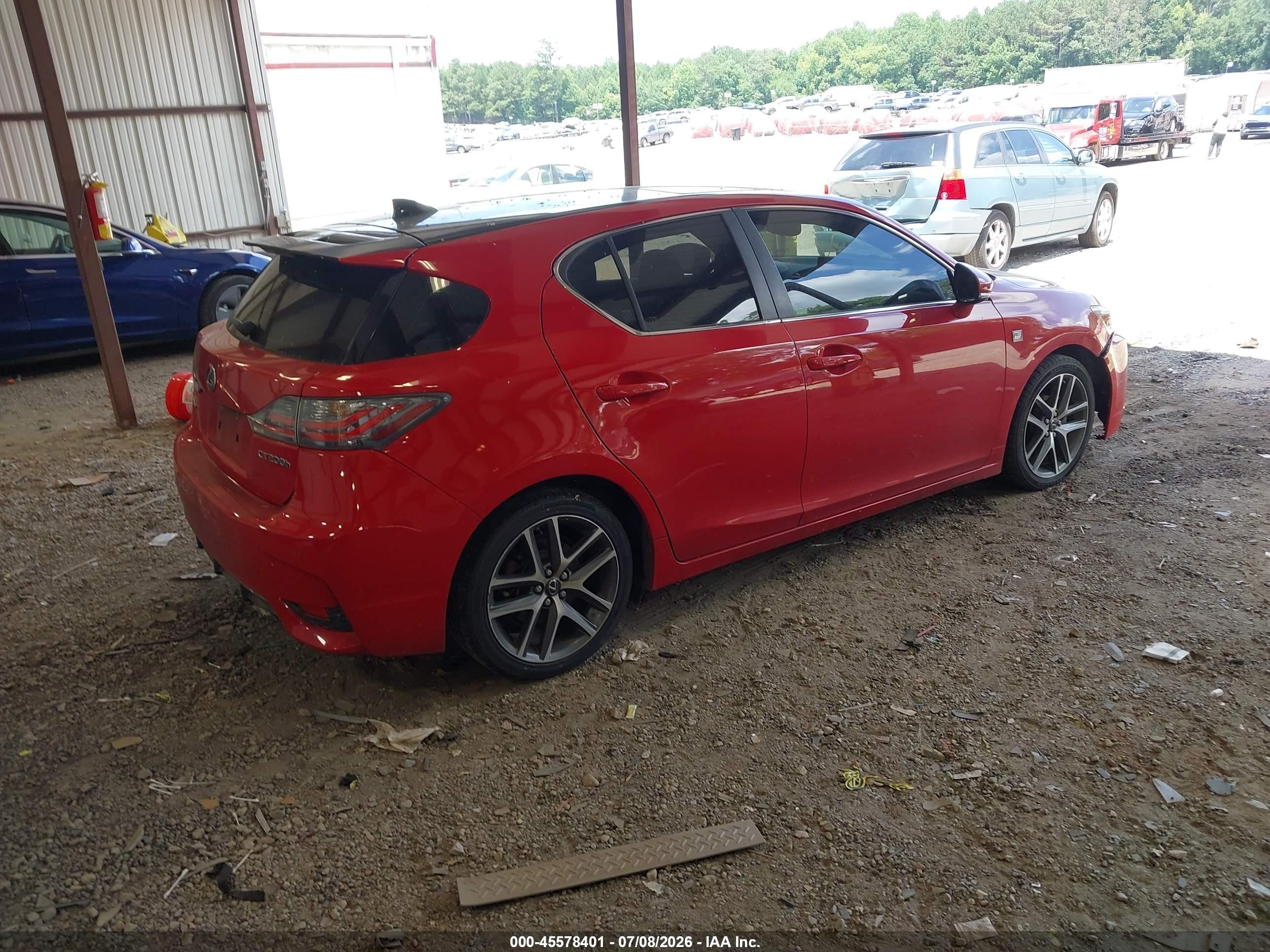2014 Lexus Ct 200h   Red vin: JTHKD5BH5E2193222