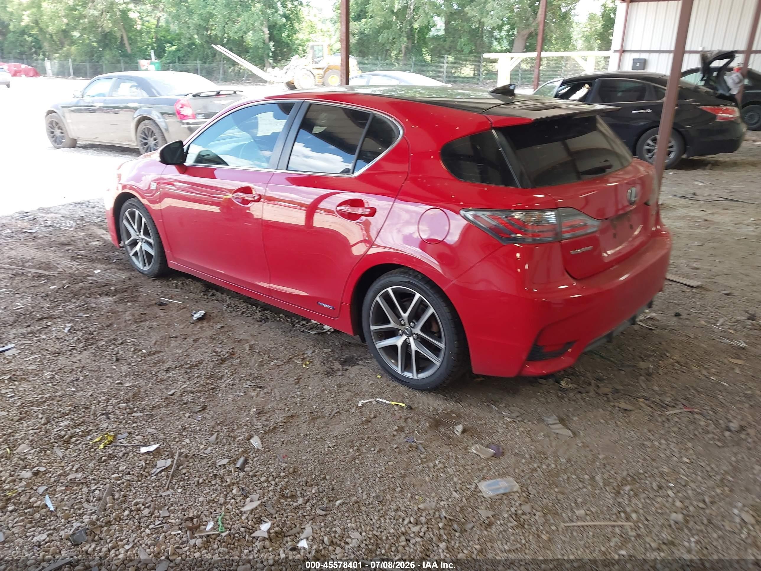 2014 Lexus Ct 200h   Red vin: JTHKD5BH5E2193222