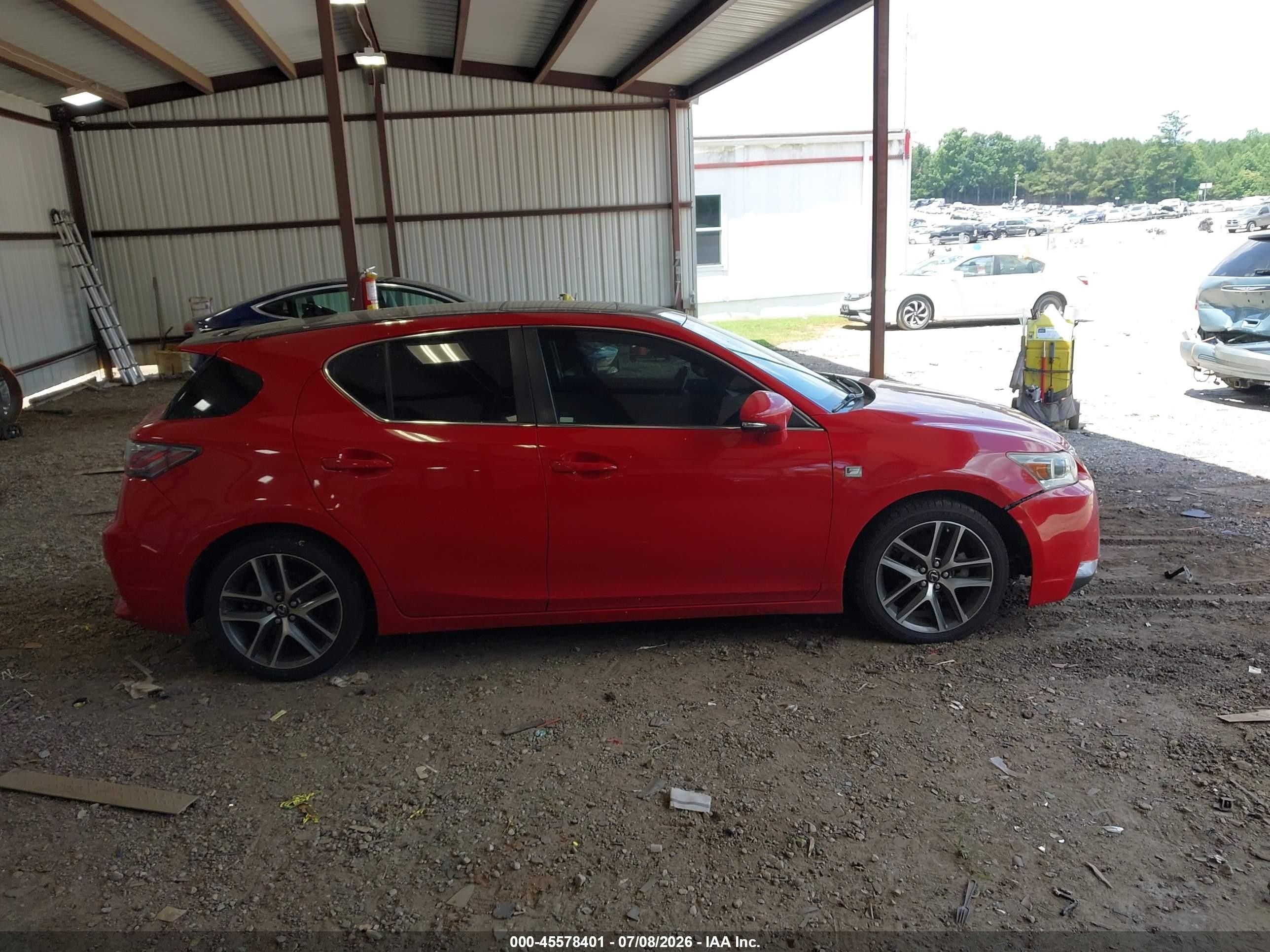 2014 Lexus Ct 200h   Red vin: JTHKD5BH5E2193222