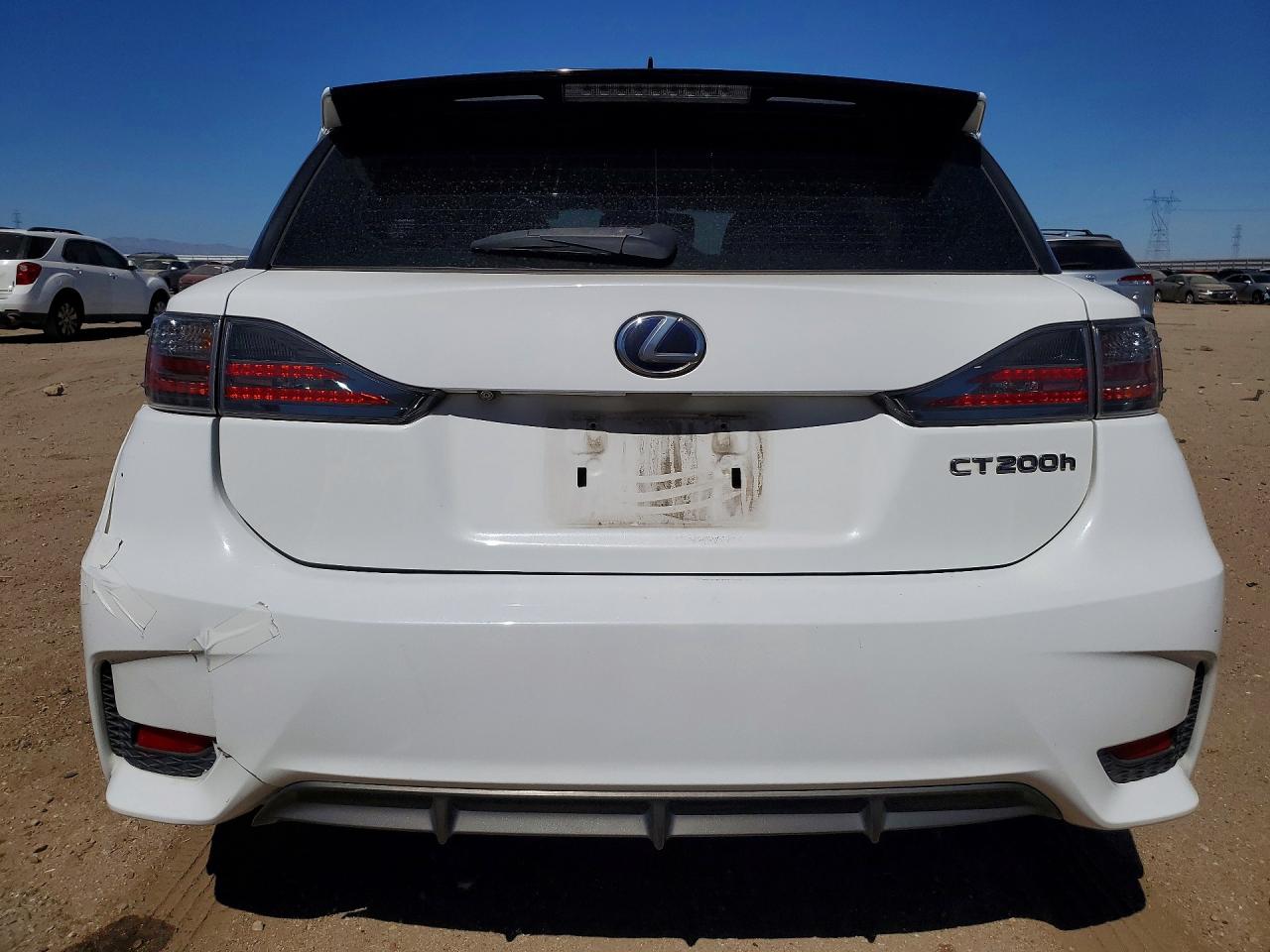 2014 Lexus Ct 200 White vin: JTHKD5BH5E2199540