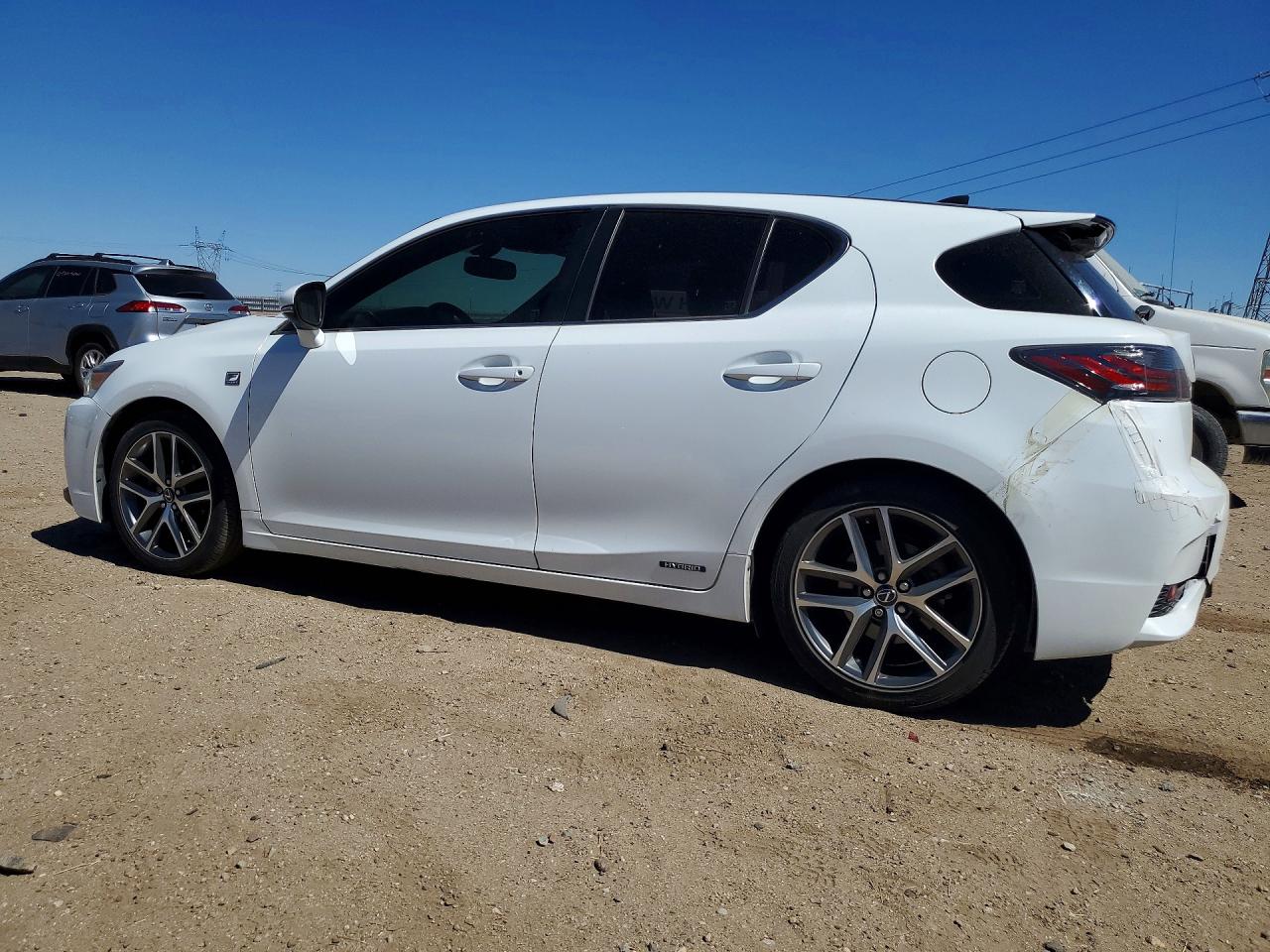 2014 Lexus Ct 200 White vin: JTHKD5BH5E2199540