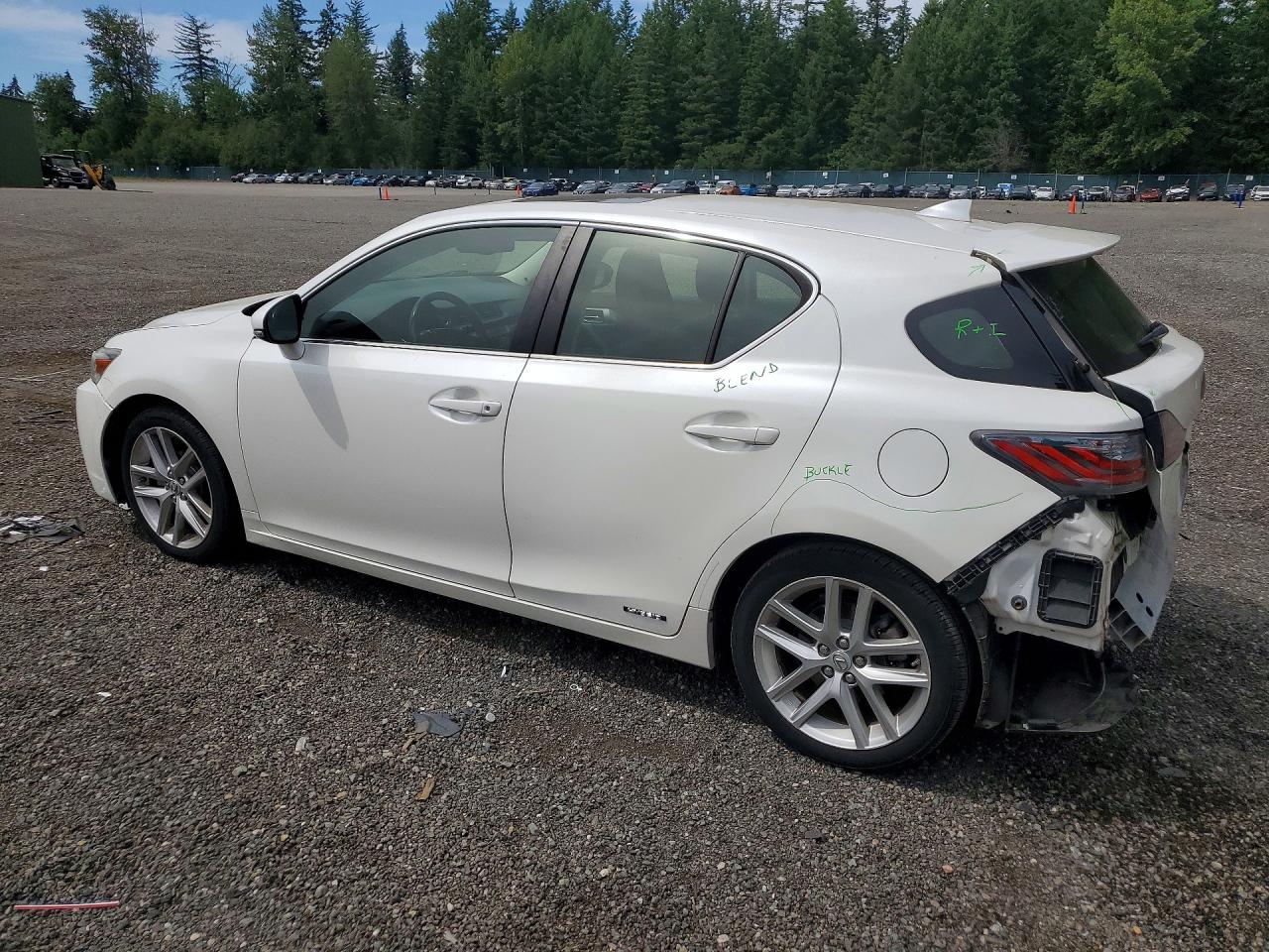 2015 Lexus Ct 200 Белый vin: JTHKD5BH5F2216208