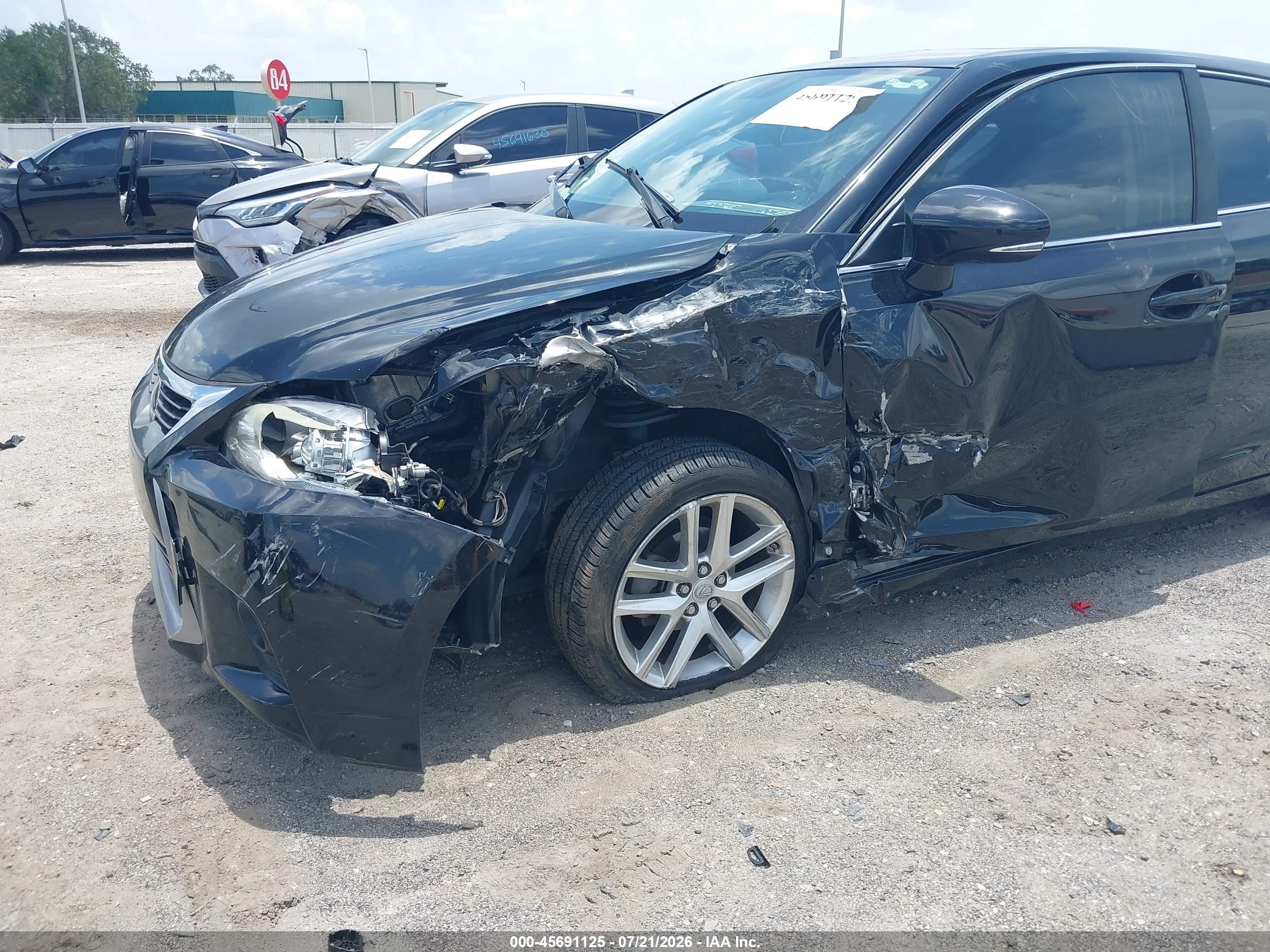 2015 Lexus Ct 200h   Black vin: JTHKD5BH5F2222431
