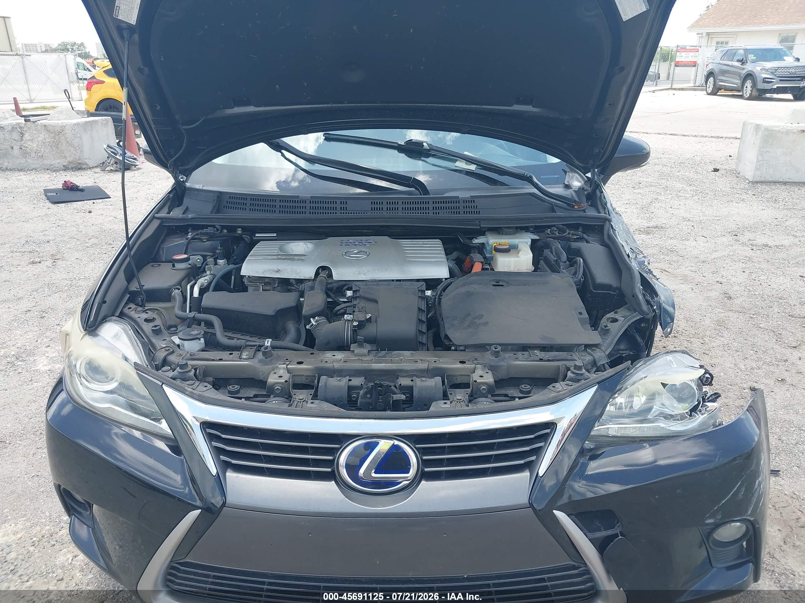 2015 Lexus Ct 200h   Black vin: JTHKD5BH5F2222431