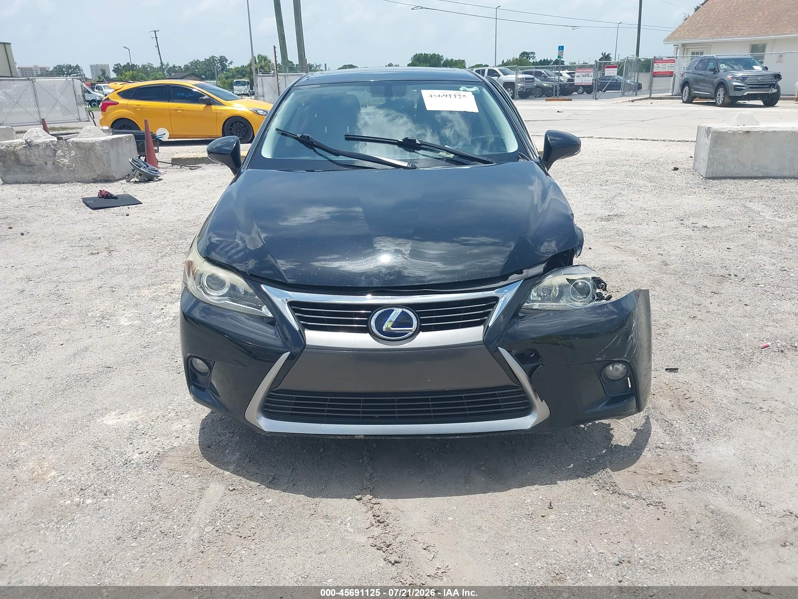 2015 Lexus Ct 200h   Black vin: JTHKD5BH5F2222431