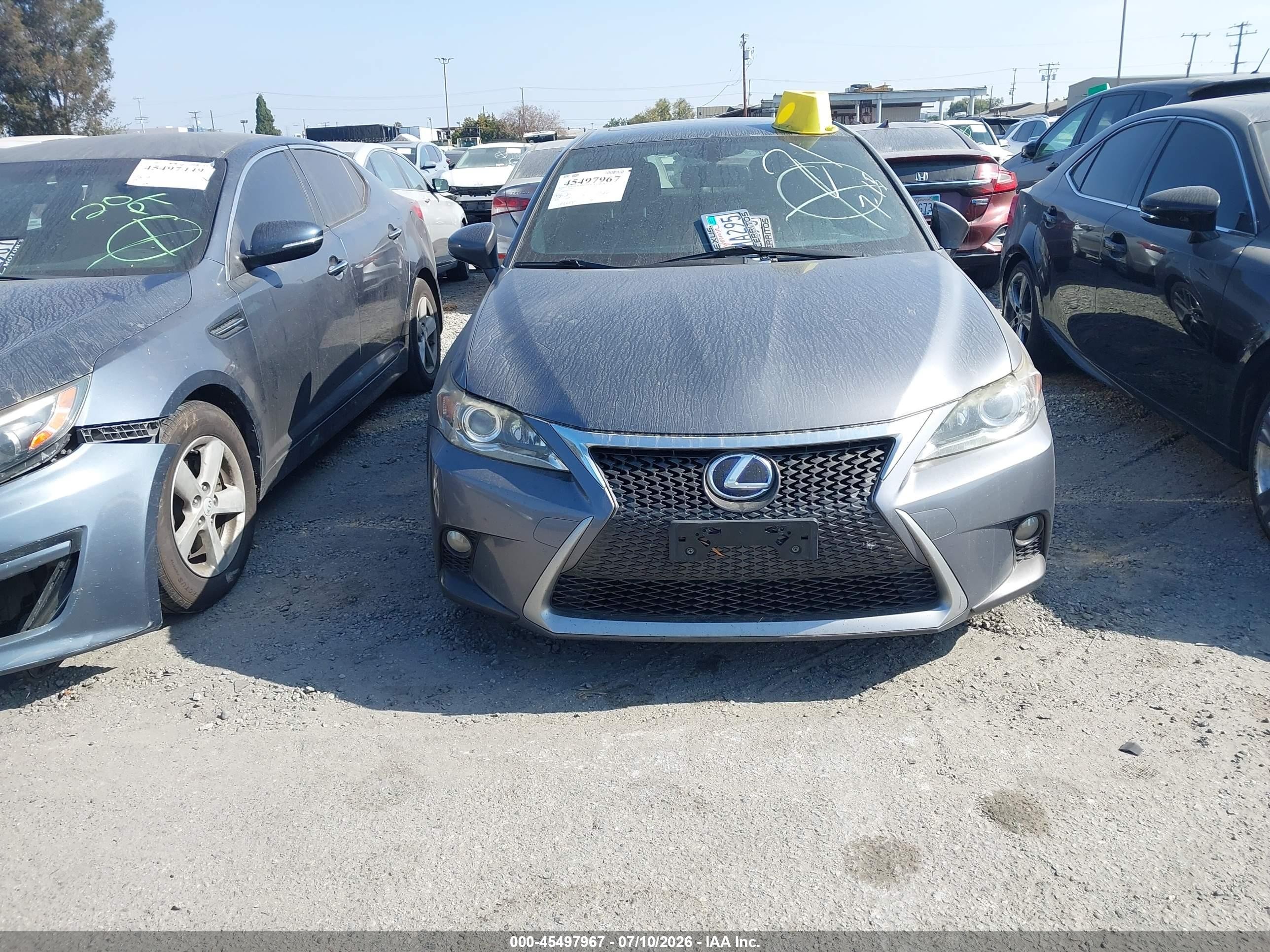 2015 Lexus Ct 200h   Gray vin: JTHKD5BH5F2224552