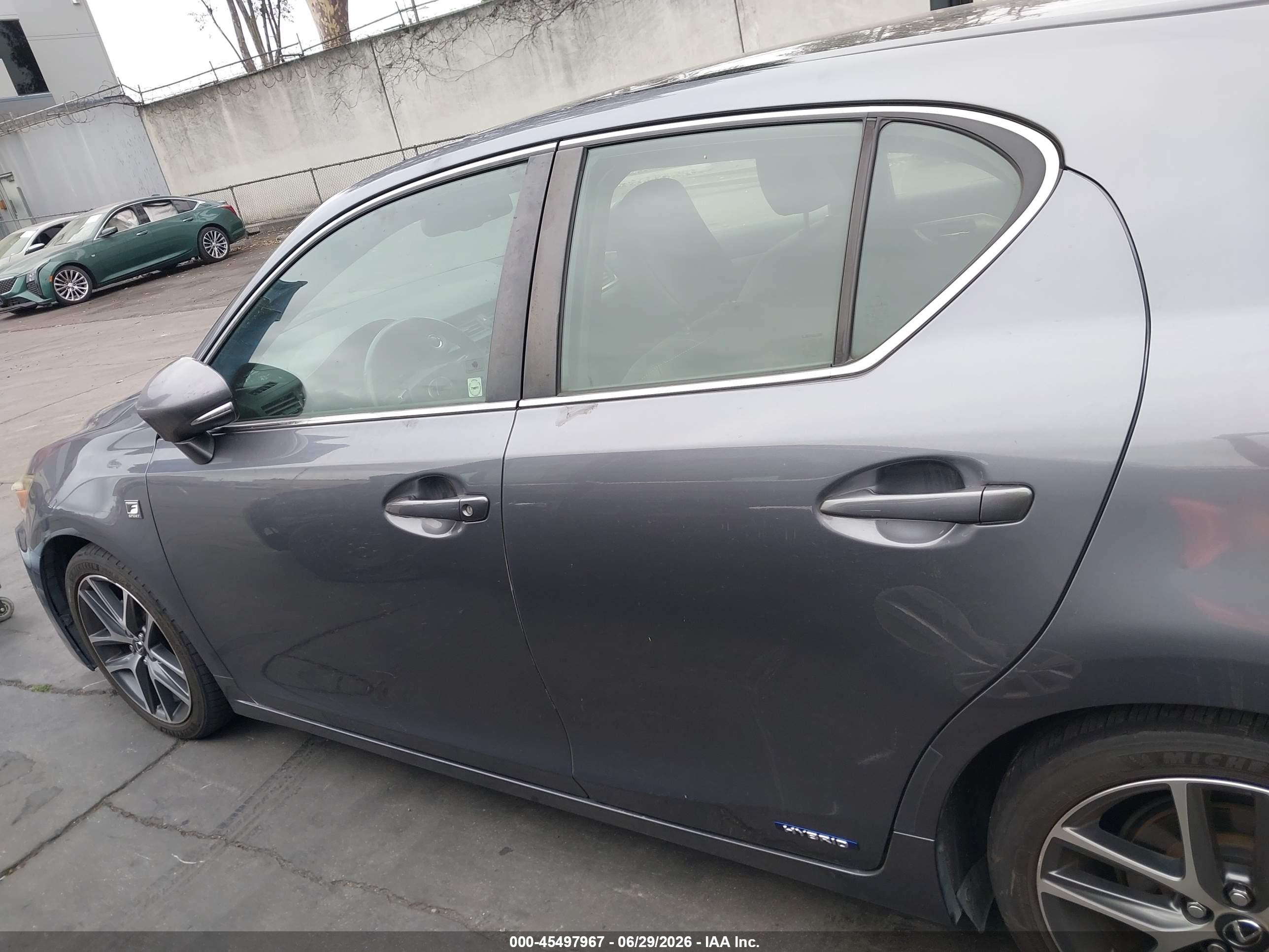 2015 Lexus Ct 200h   Gray vin: JTHKD5BH5F2224552