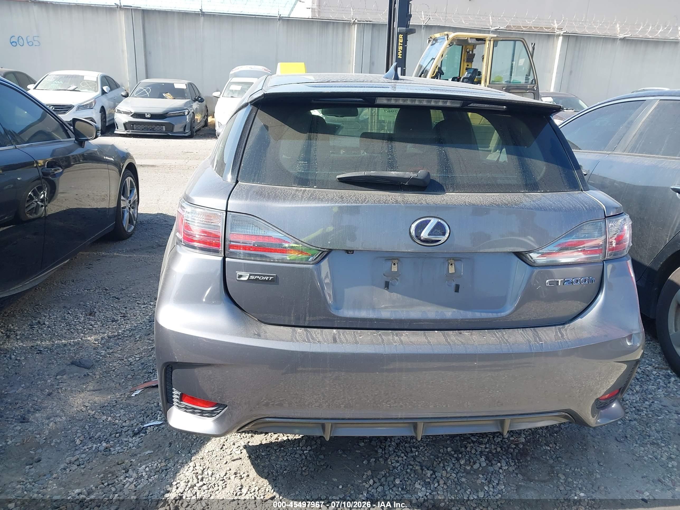 2015 Lexus Ct 200h   Gray vin: JTHKD5BH5F2224552