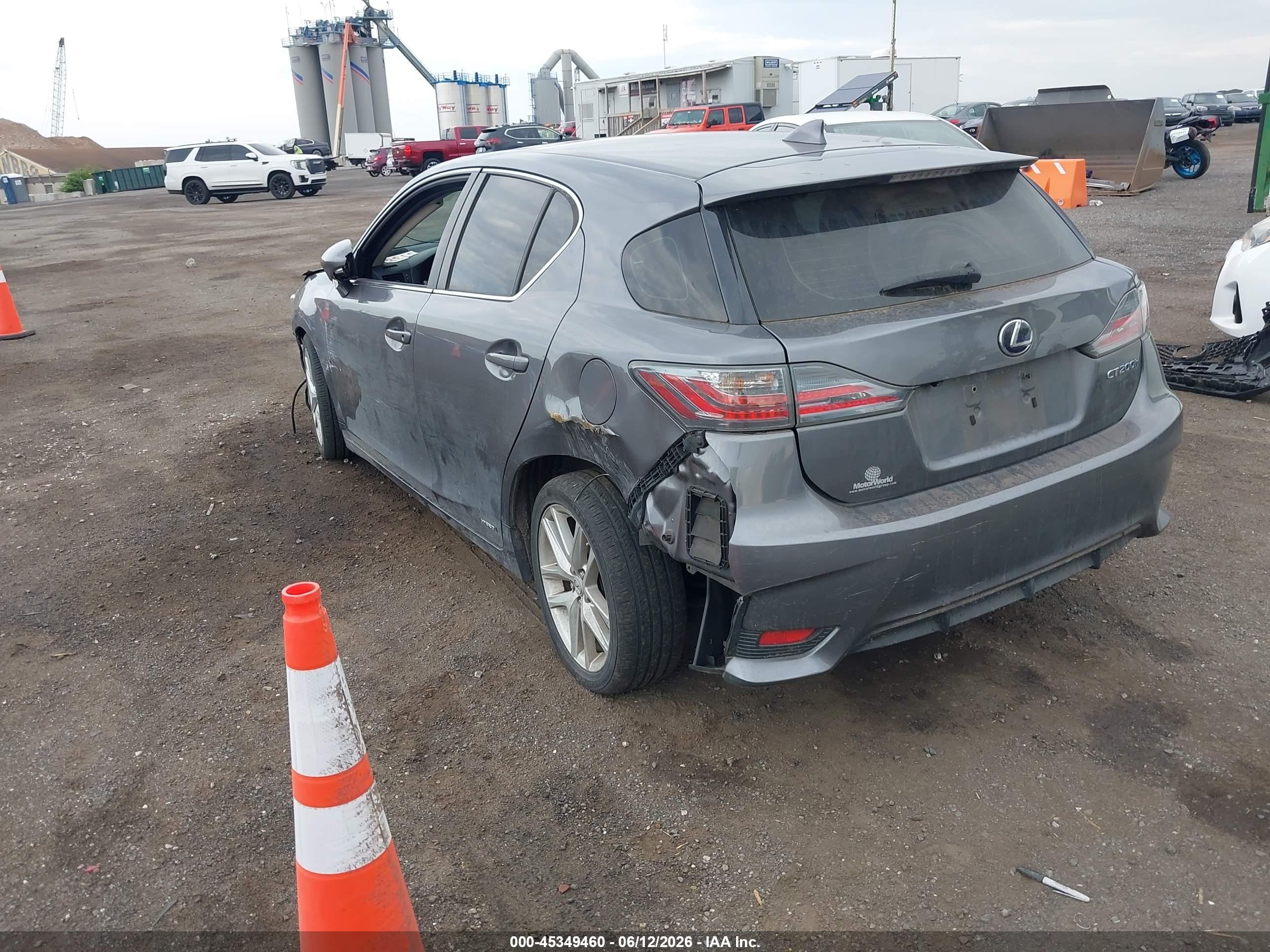 2015 Lexus Ct 200h Gray vin: JTHKD5BH5F2241142