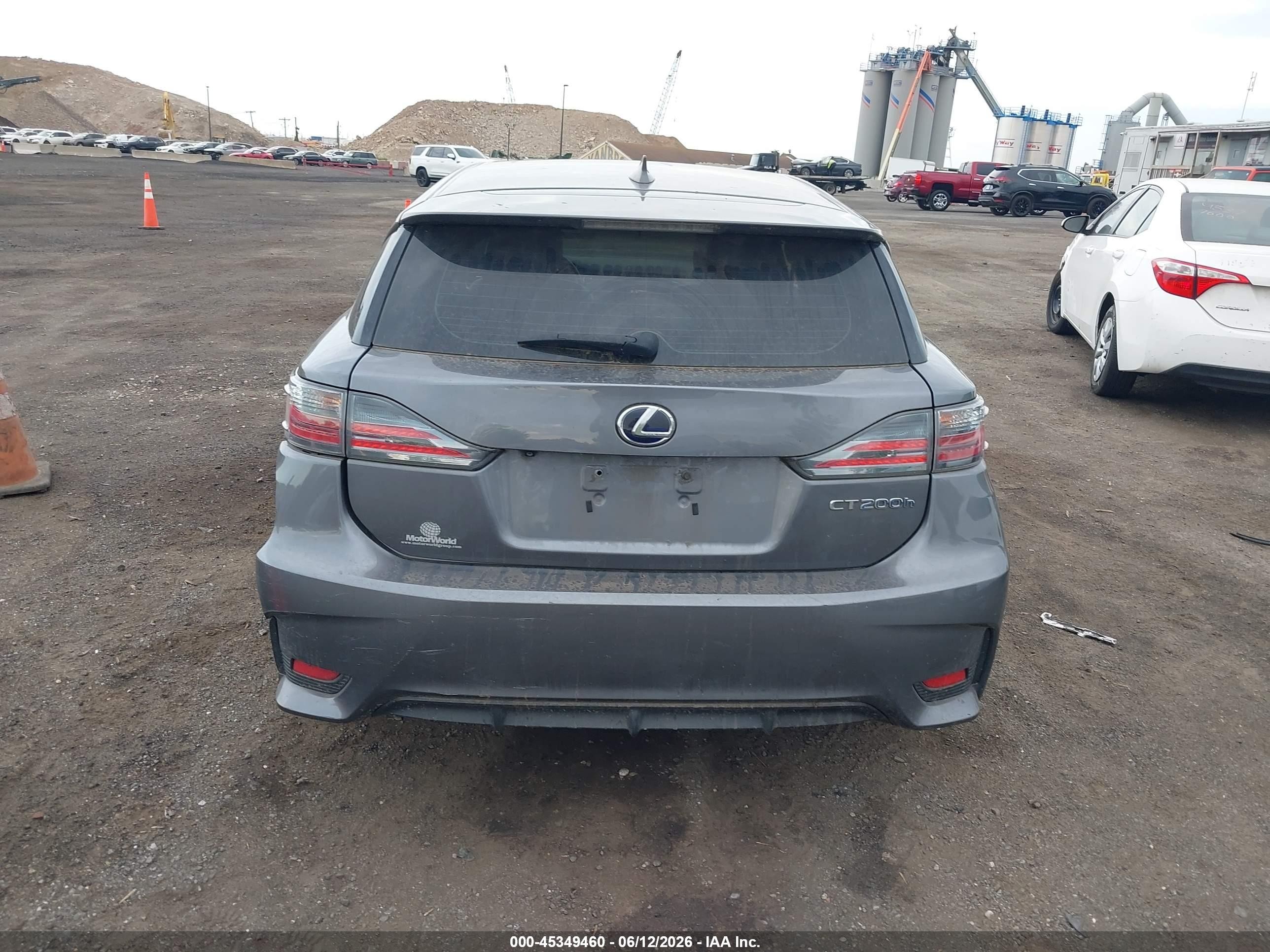 2015 Lexus Ct 200h Gray vin: JTHKD5BH5F2241142