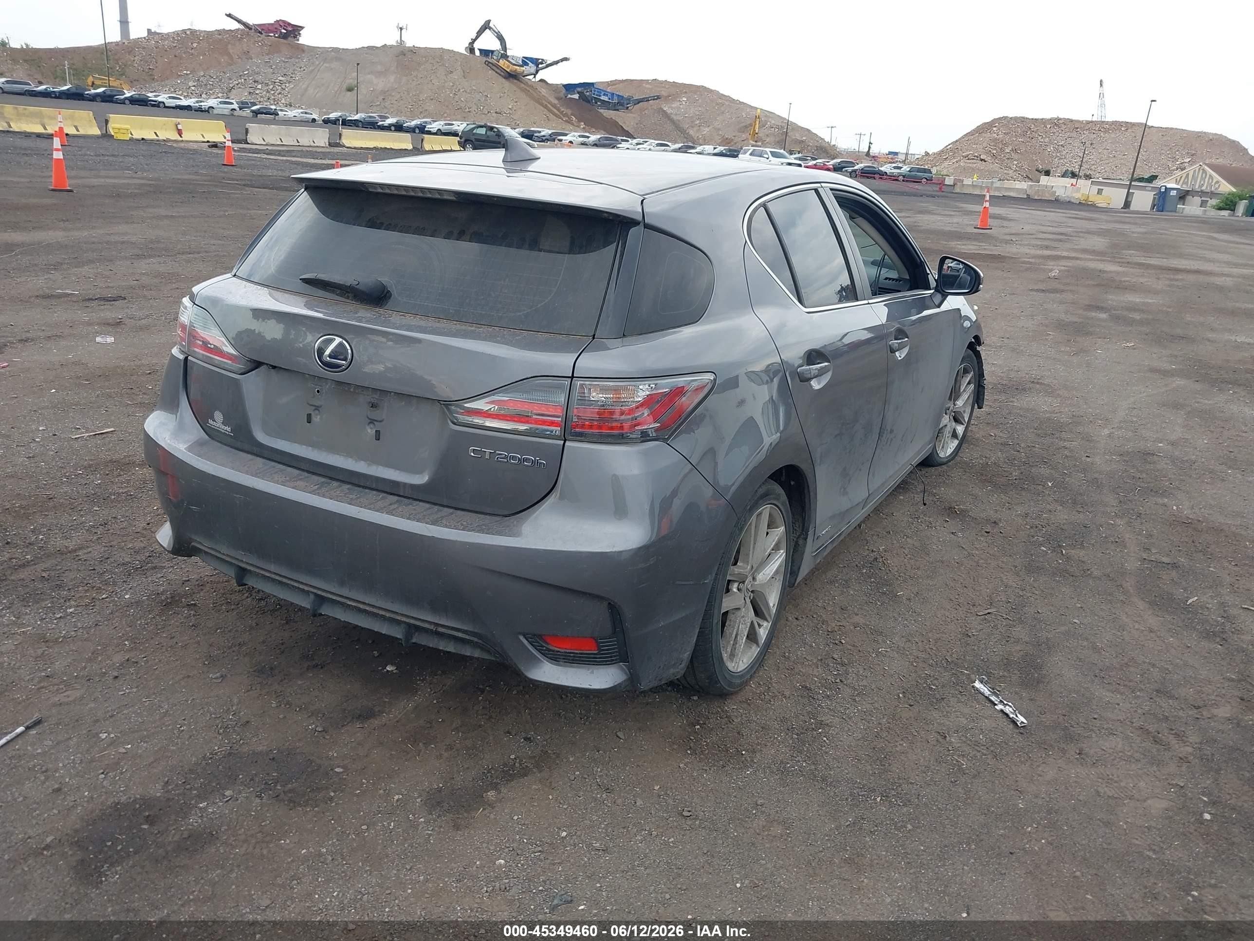 2015 Lexus Ct 200h Gray vin: JTHKD5BH5F2241142