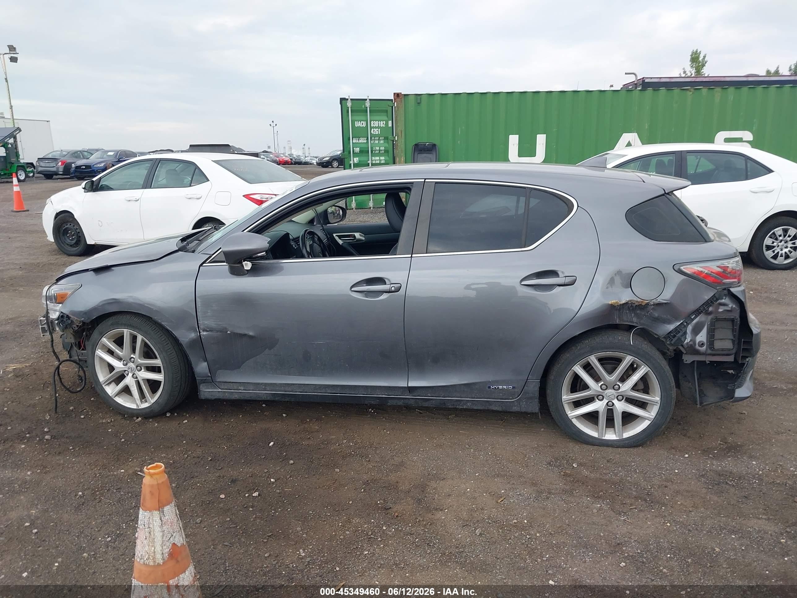 2015 Lexus Ct 200h Gray vin: JTHKD5BH5F2241142