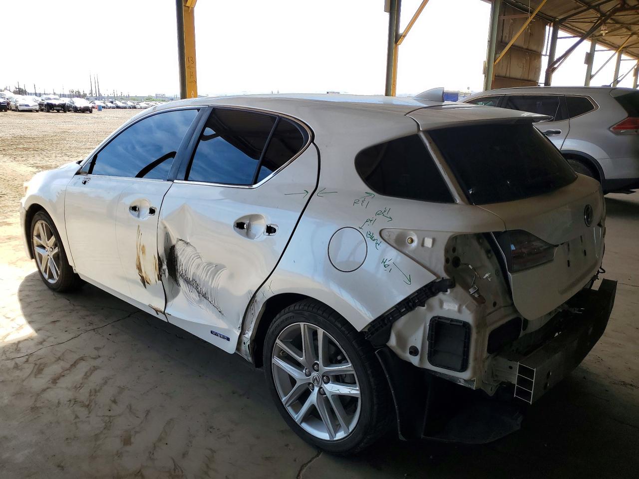 2015 Lexus Ct 200h Base White vin: JTHKD5BH5F2250715
