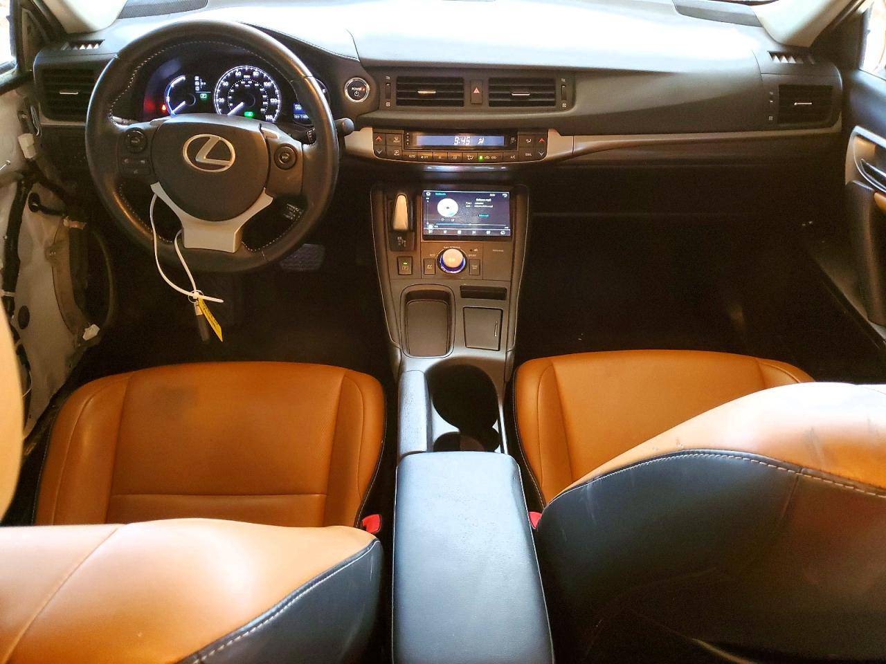 2015 Lexus Ct 200h Base White vin: JTHKD5BH5F2250715