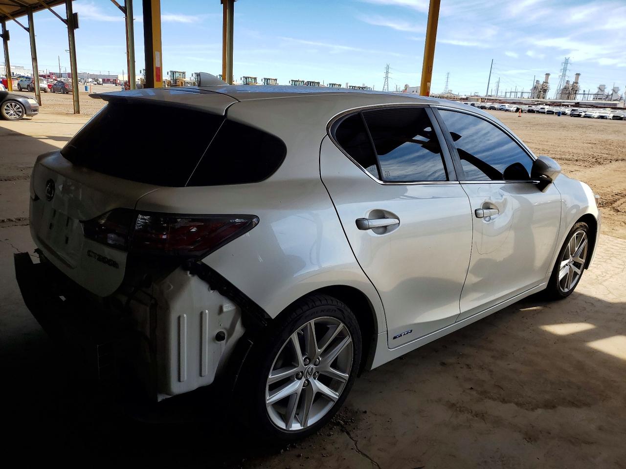 2015 Lexus Ct 200h Base White vin: JTHKD5BH5F2250715
