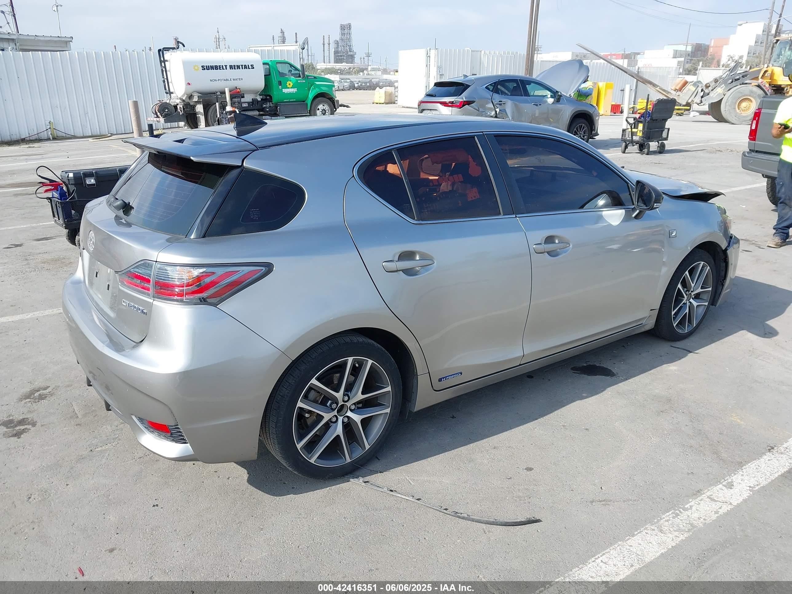 2017 Lexus Ct 200h   Gray vin: JTHKD5BH5H2285760