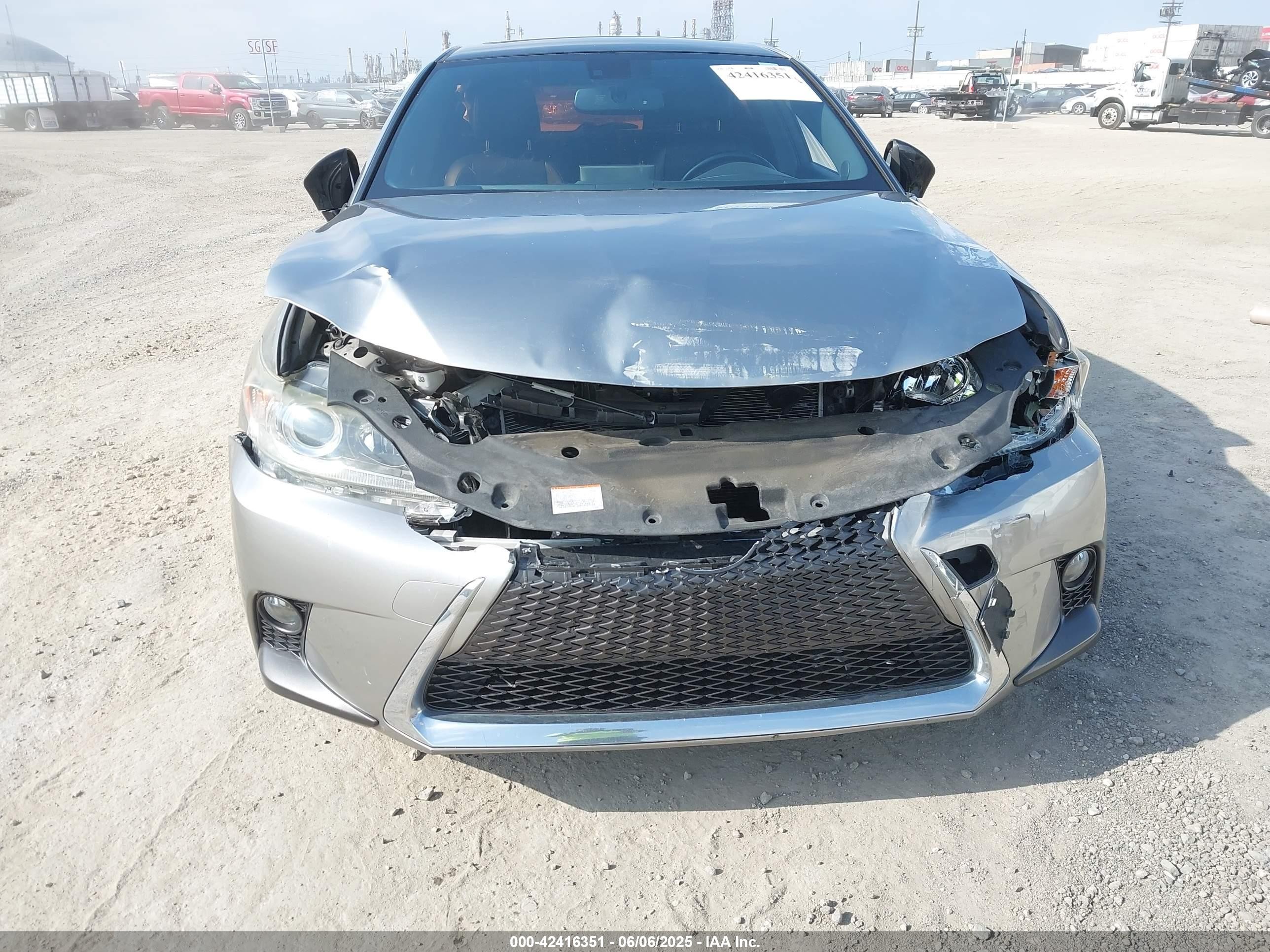 2017 Lexus Ct 200h   Gray vin: JTHKD5BH5H2285760