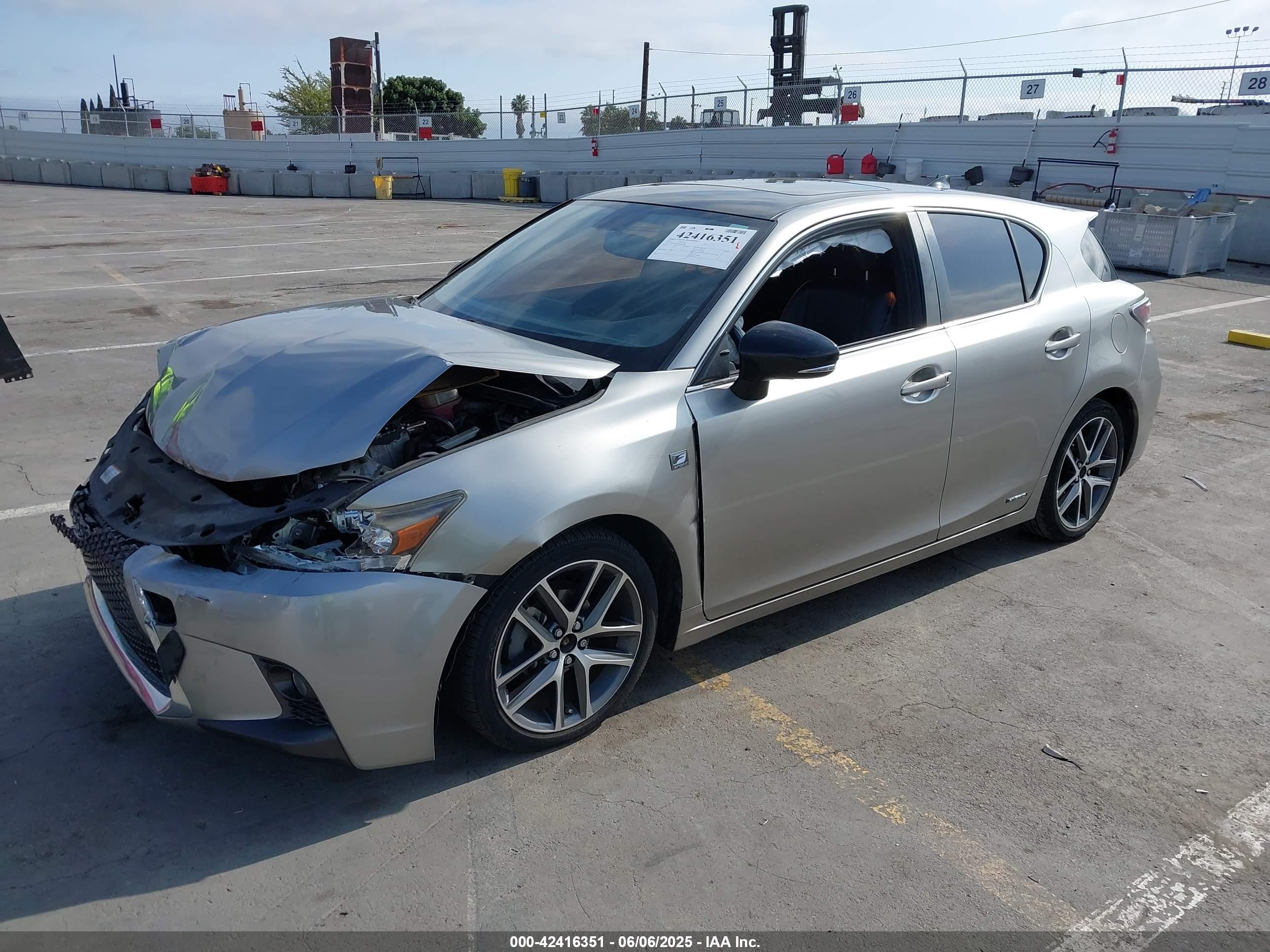 2017 Lexus Ct 200h   Gray vin: JTHKD5BH5H2285760