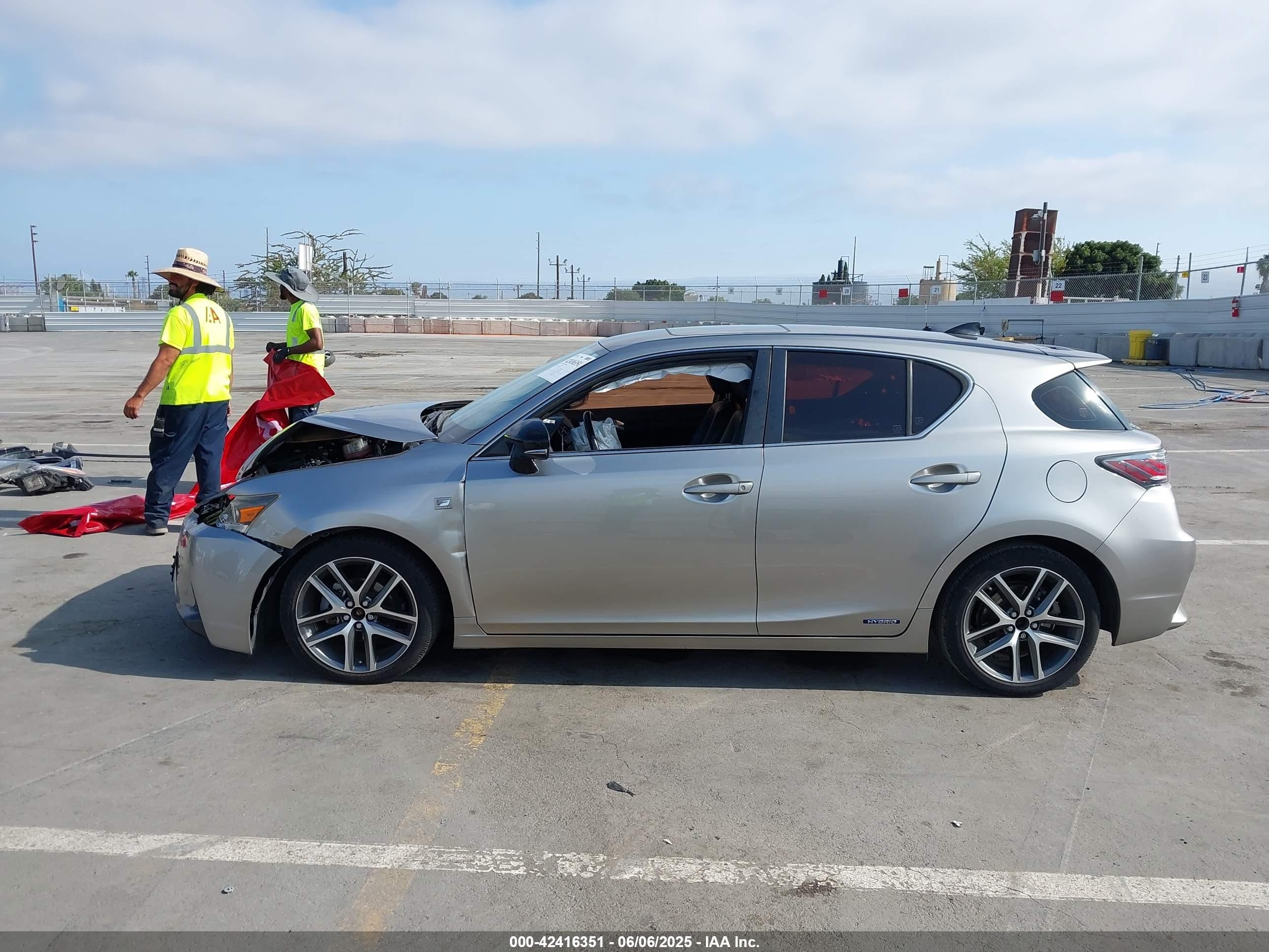 2017 Lexus Ct 200h   Gray vin: JTHKD5BH5H2285760