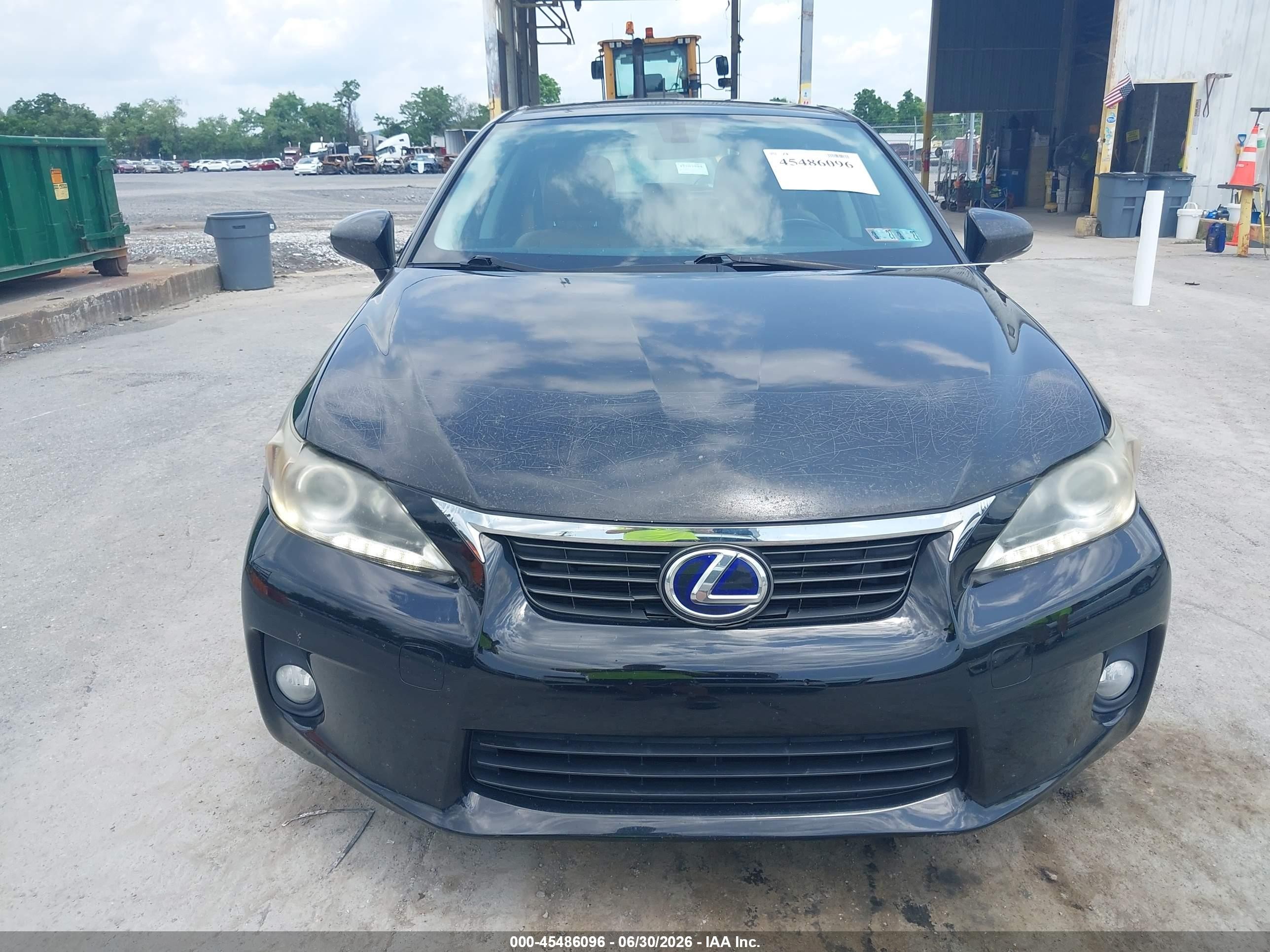 2011 Lexus Ct 200h Premium Black vin: JTHKD5BH6B2017257