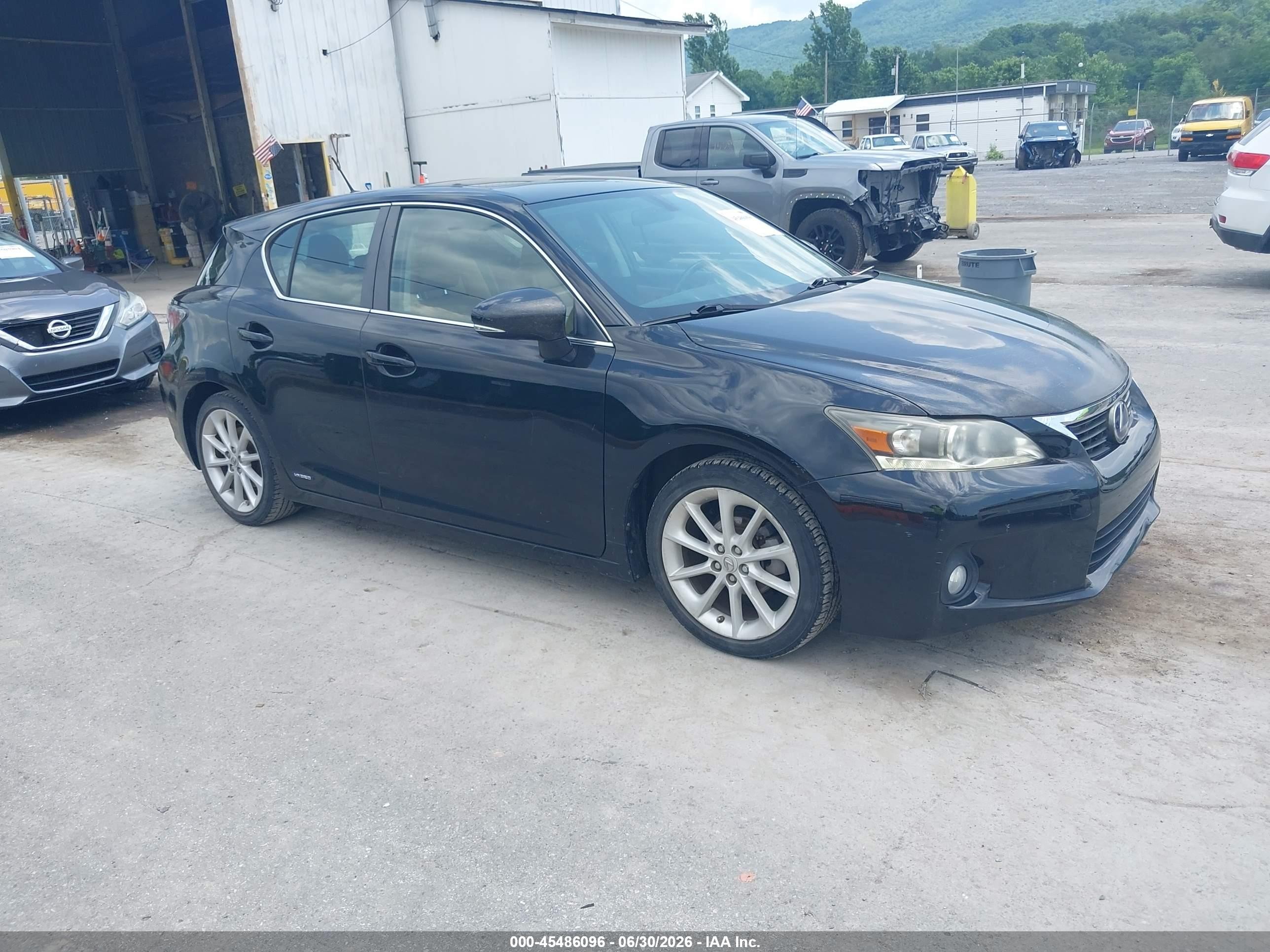 2011 Lexus Ct 200h Premium Black vin: JTHKD5BH6B2017257