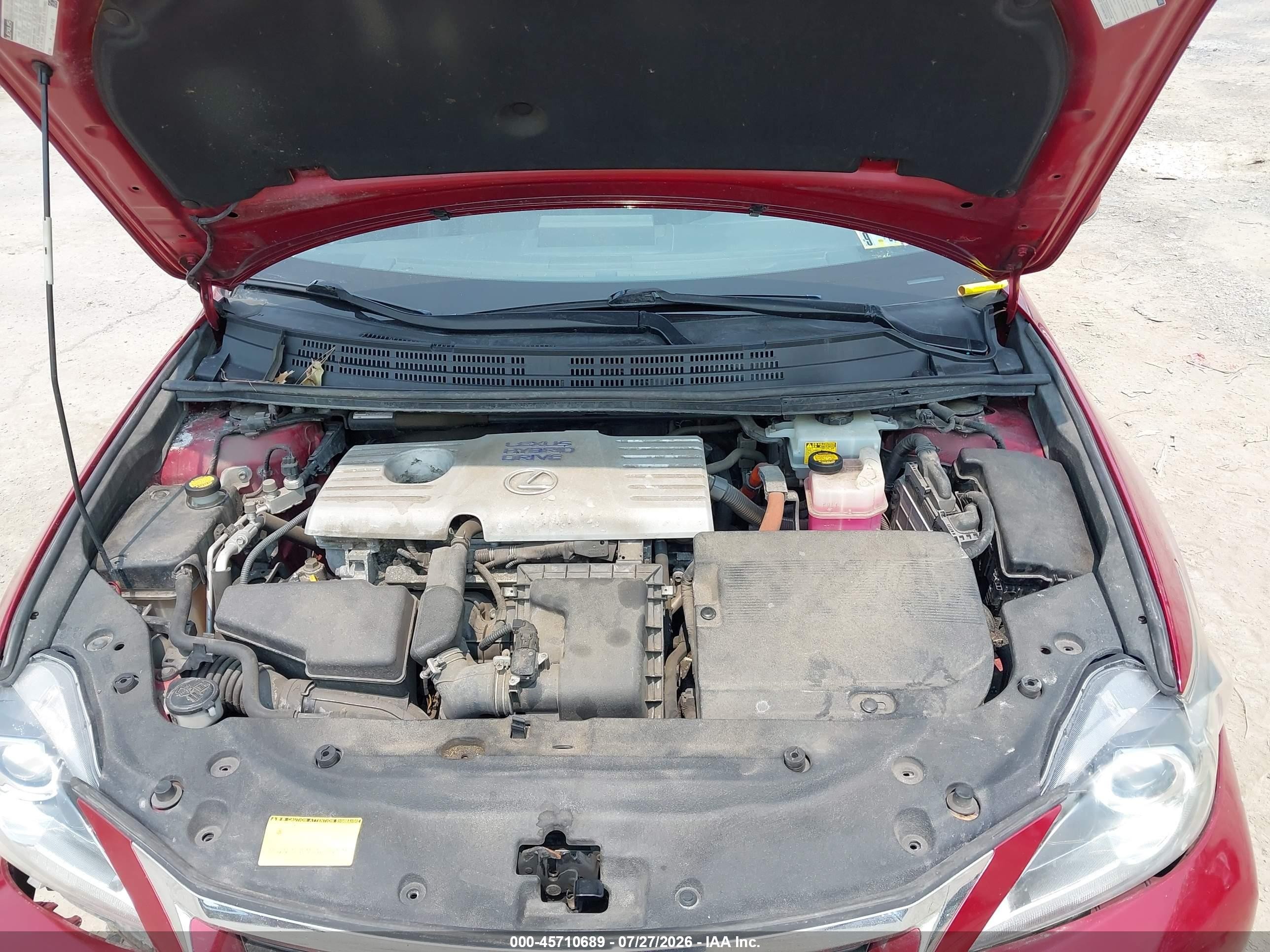 2011 Lexus Ct 200h Premium Red vin: JTHKD5BH6B2022927