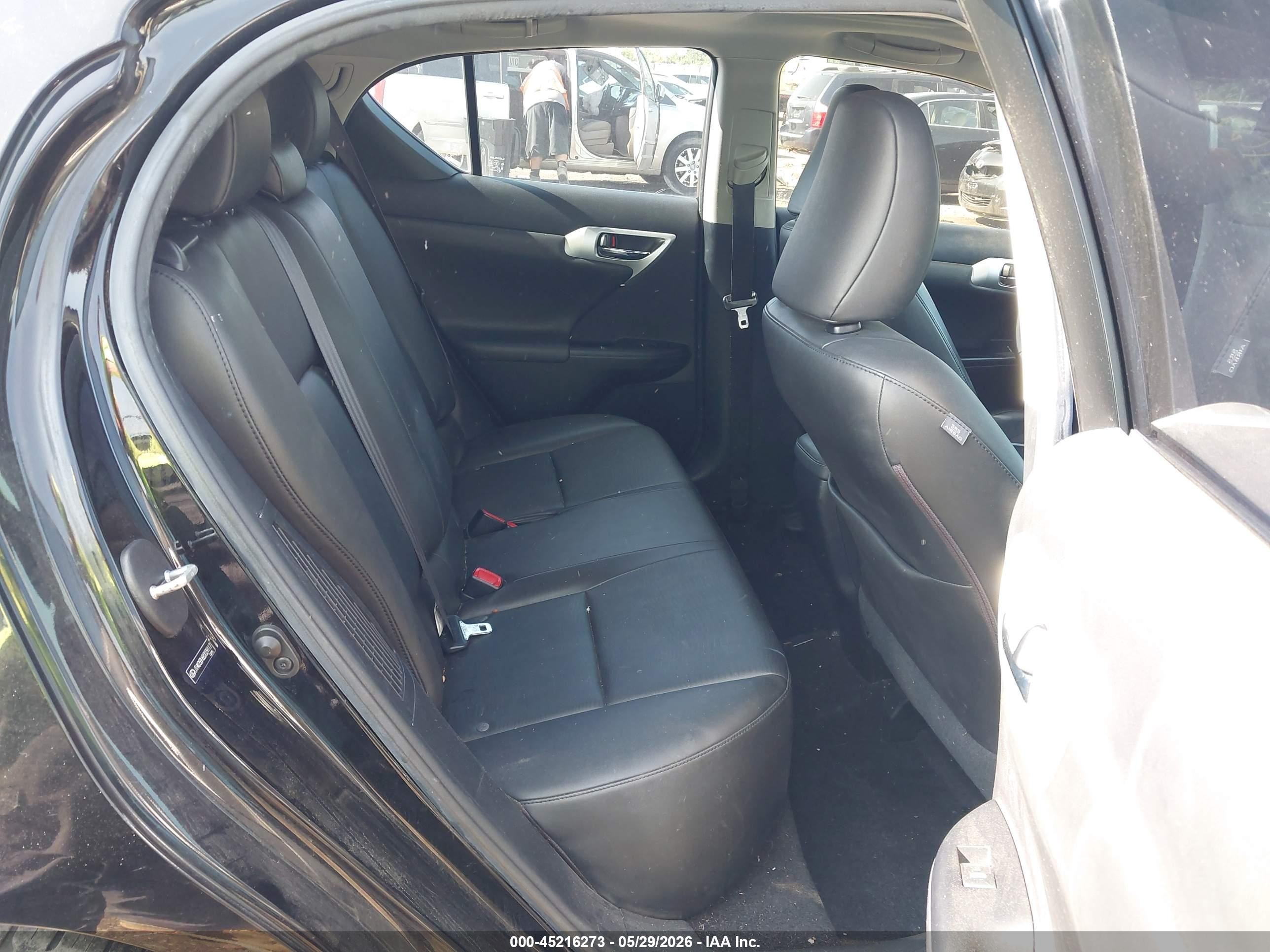 2011 Lexus Ct 200h Premium Black vin: JTHKD5BH6B2029117
