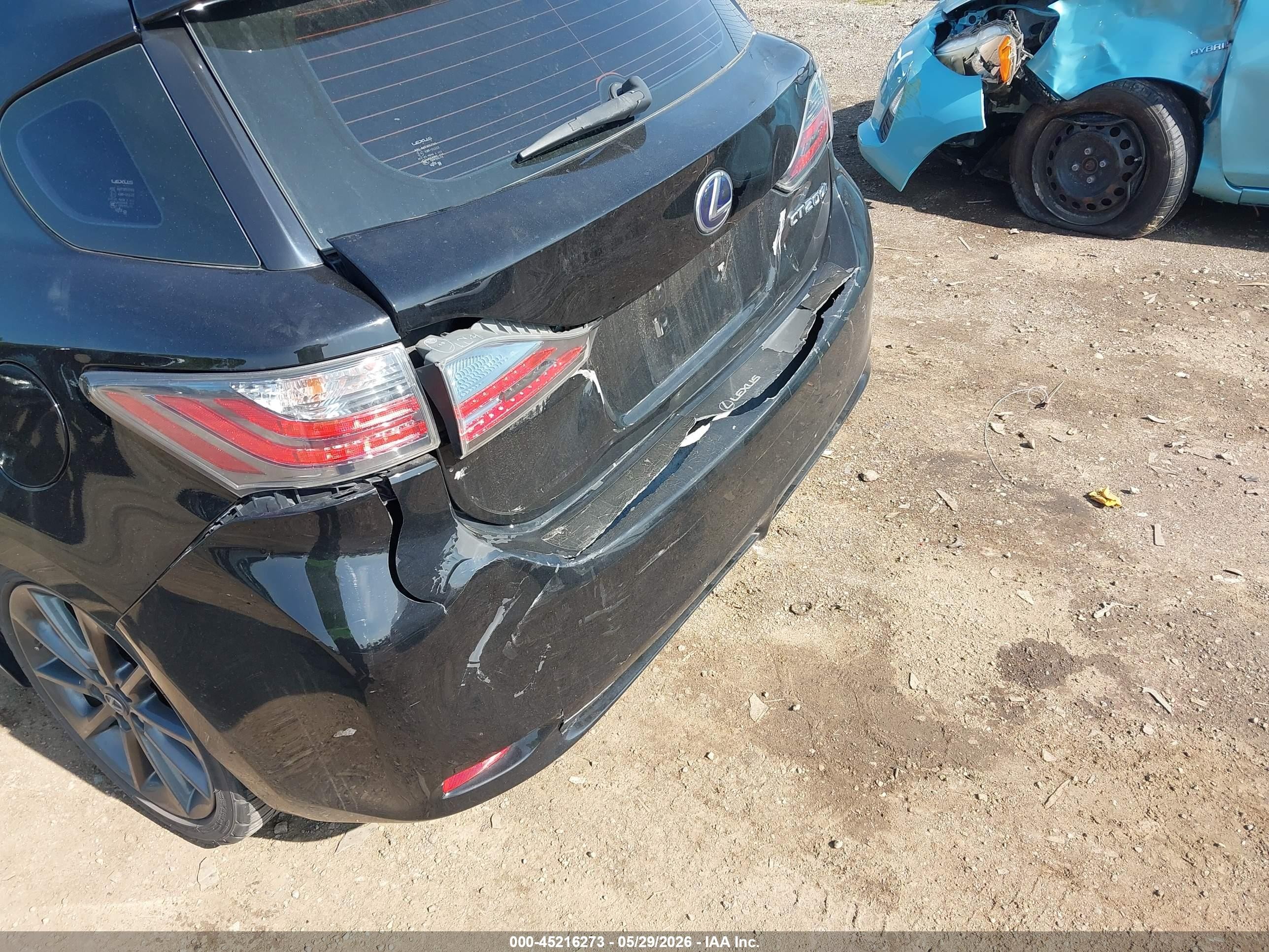 2011 Lexus Ct 200h Premium Black vin: JTHKD5BH6B2029117
