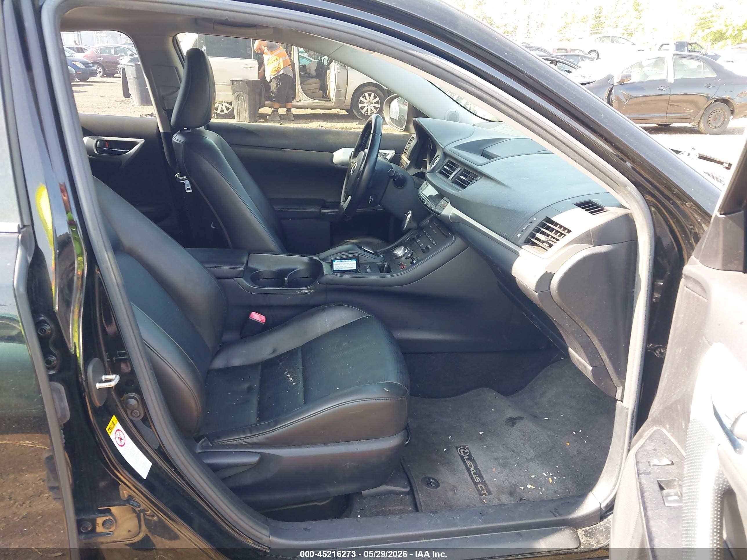 2011 Lexus Ct 200h Premium Black vin: JTHKD5BH6B2029117