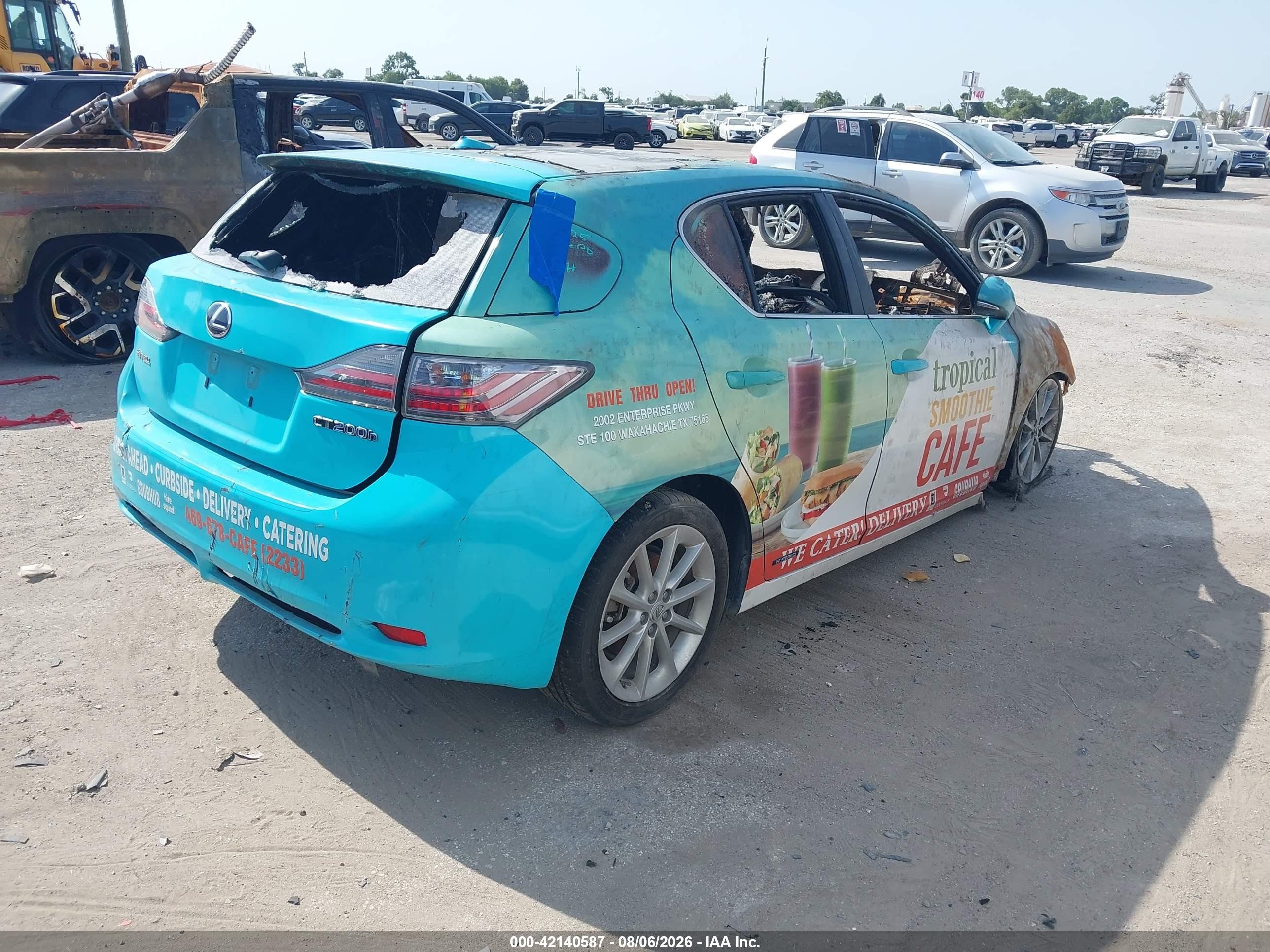 2011 Lexus Ct 200h Premium Blue vin: JTHKD5BH6B2037900