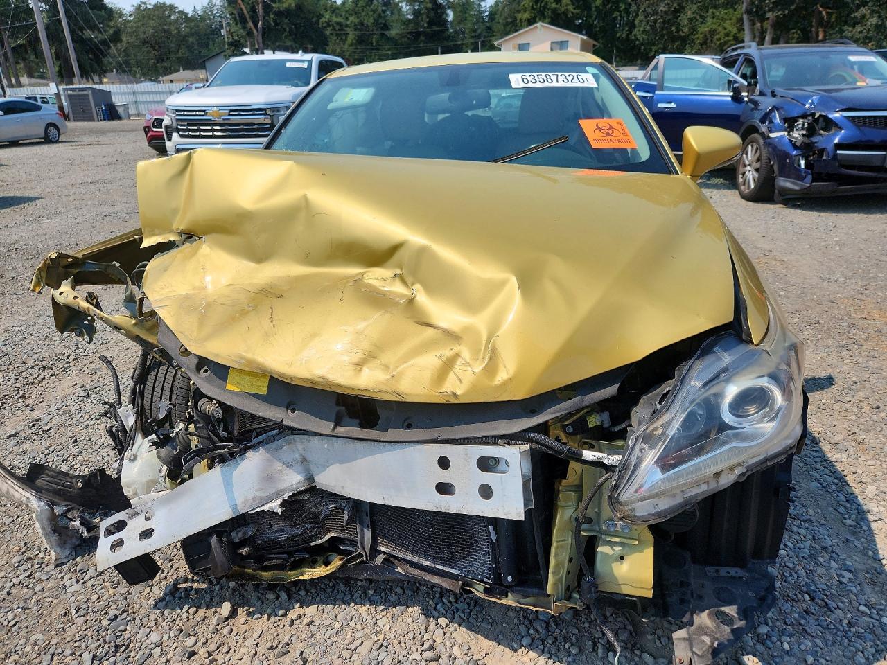 2012 Lexus Ct 200 Yellow vin: JTHKD5BH6C2047960