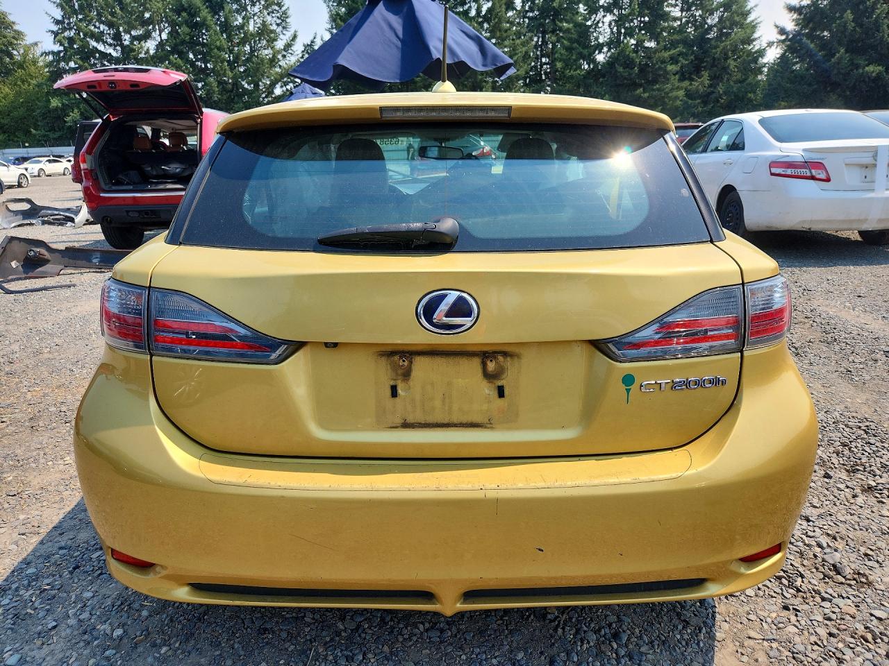 2012 Lexus Ct 200 Yellow vin: JTHKD5BH6C2047960