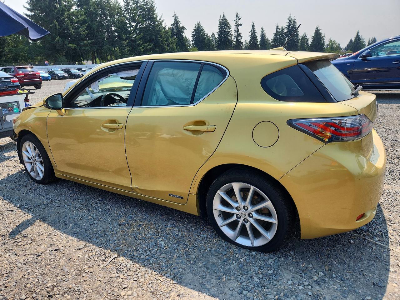 2012 Lexus Ct 200 Yellow vin: JTHKD5BH6C2047960
