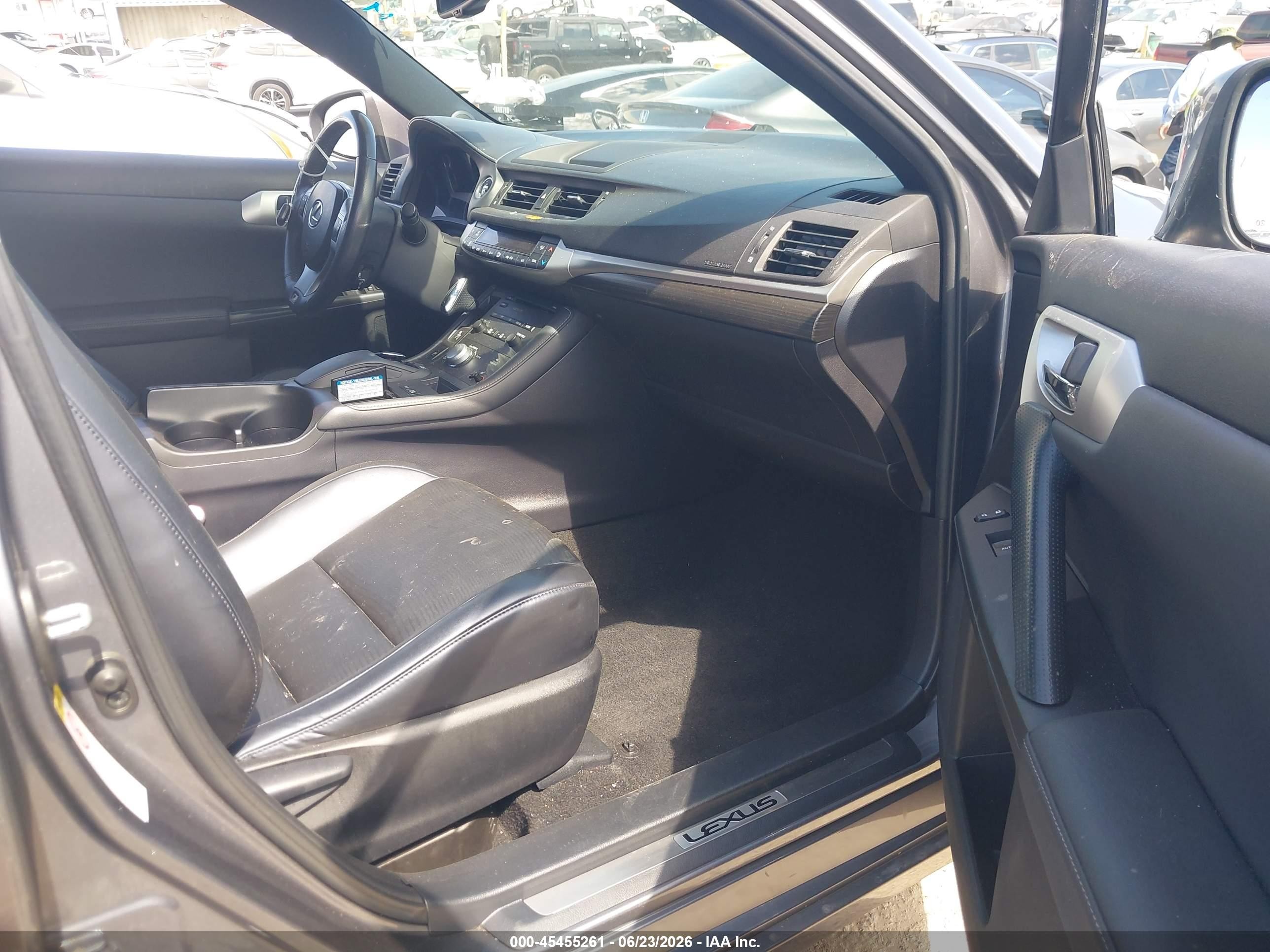 2012 Lexus Ct 200h Premium Gray vin: JTHKD5BH6C2049739